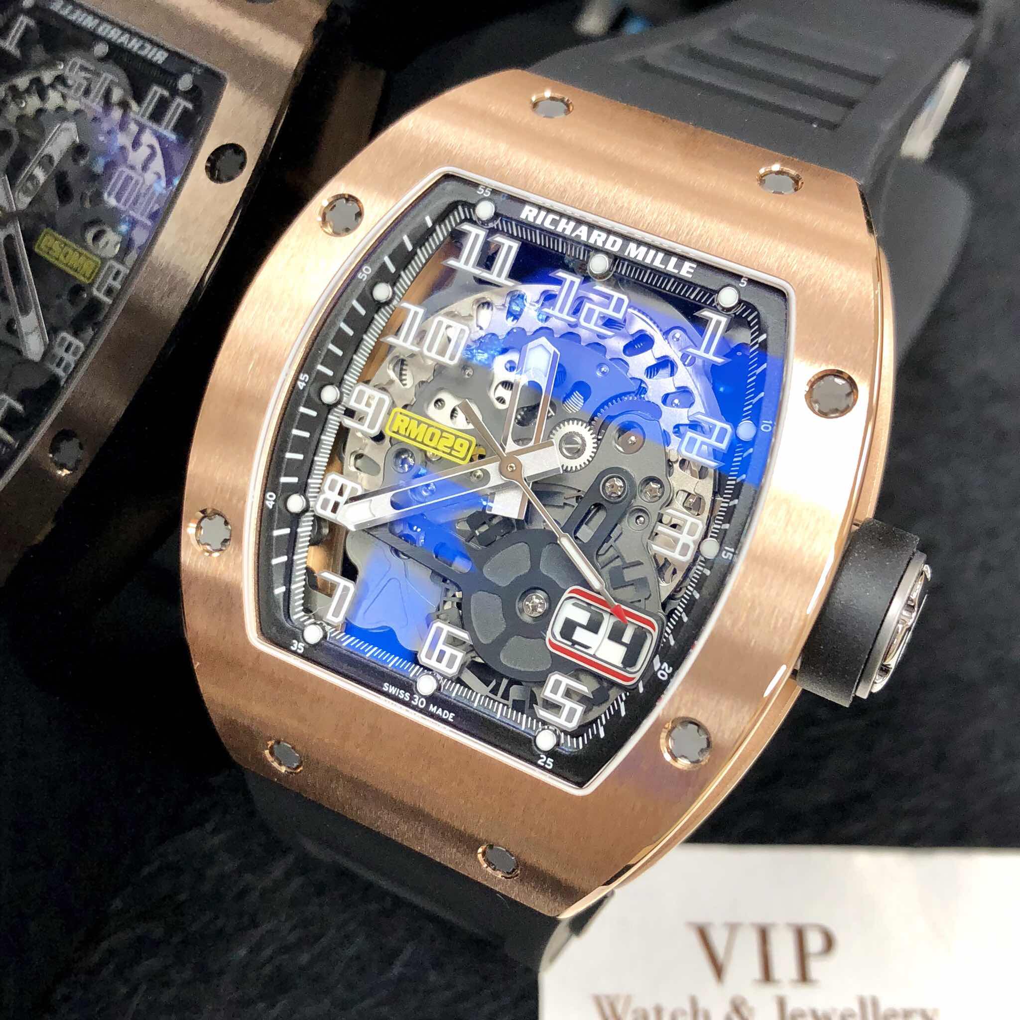 Richard Mille RM029-RG OVERSIZE DATE Automatic 18kt Rose Gold