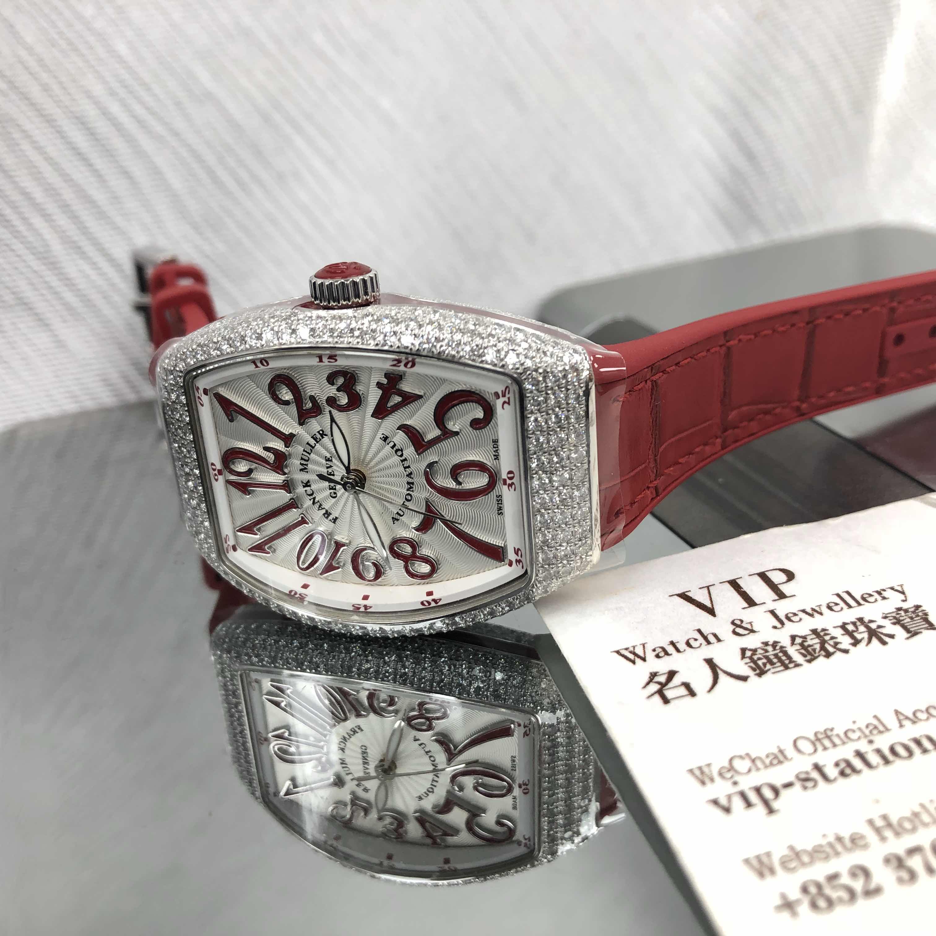 Franck Muller V 32 SC AT FO D (AC.RG) VANGUARD Automatic Stainless Steel & Diamonds