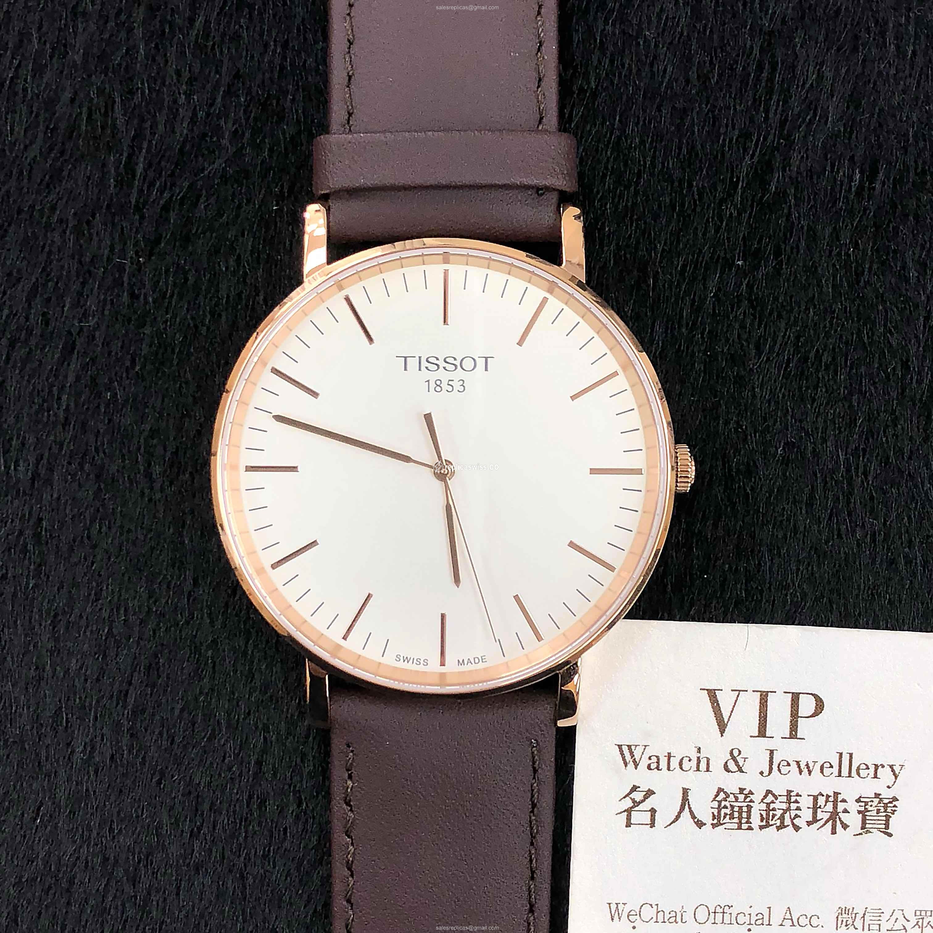 Tissot T109.610.36.031.00 T-CLASSIC Quartz 18kt Rose Gold