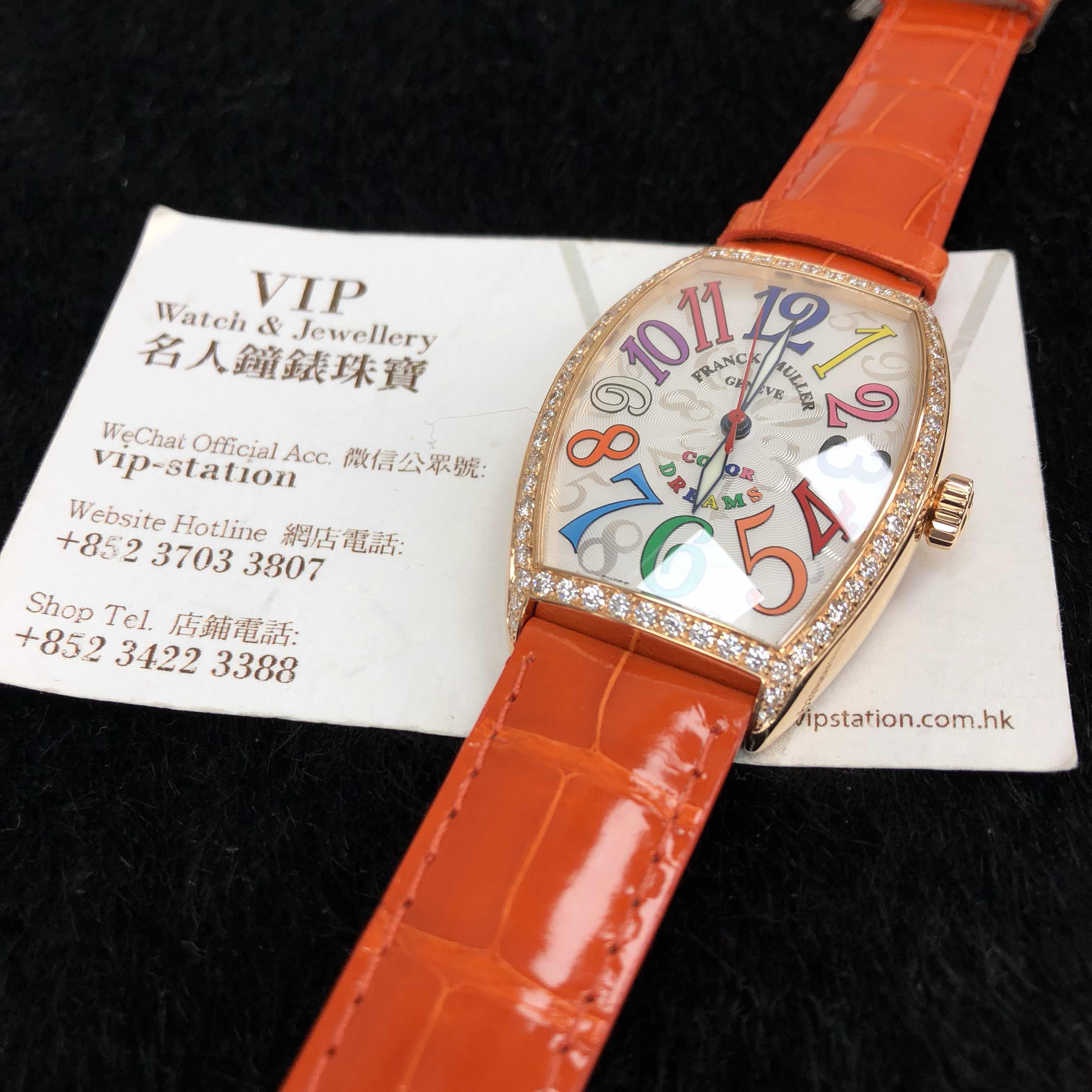 Franck Muller 5851 M SC COL DRM D 1R (5N) CINTREE CURVEX Automatic 18kt Rose Gold & Diamonds