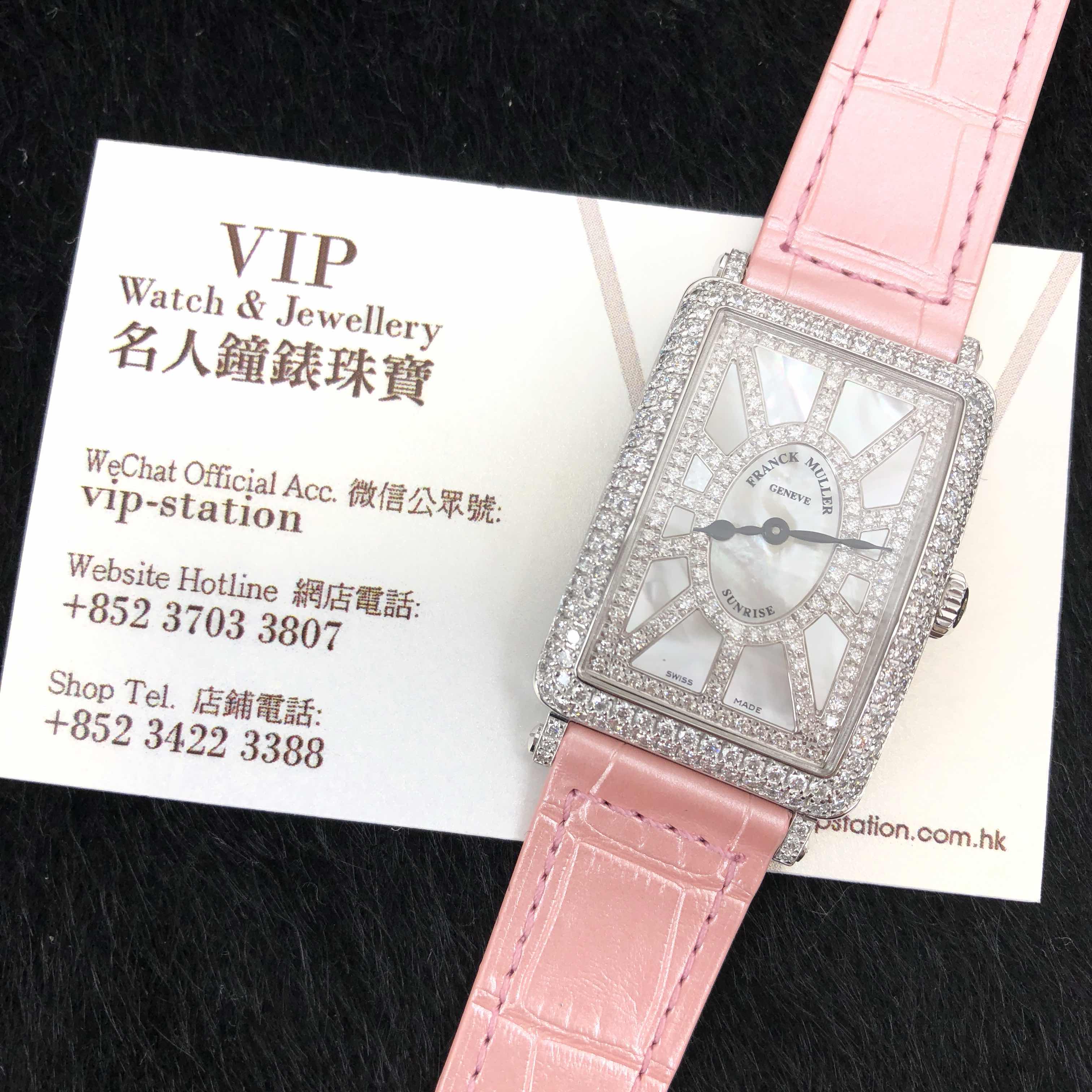 Franck Muller 952 QZ SNR D CD (OG) LONG ISLAND Quartz 18kt White Gold & Diamond