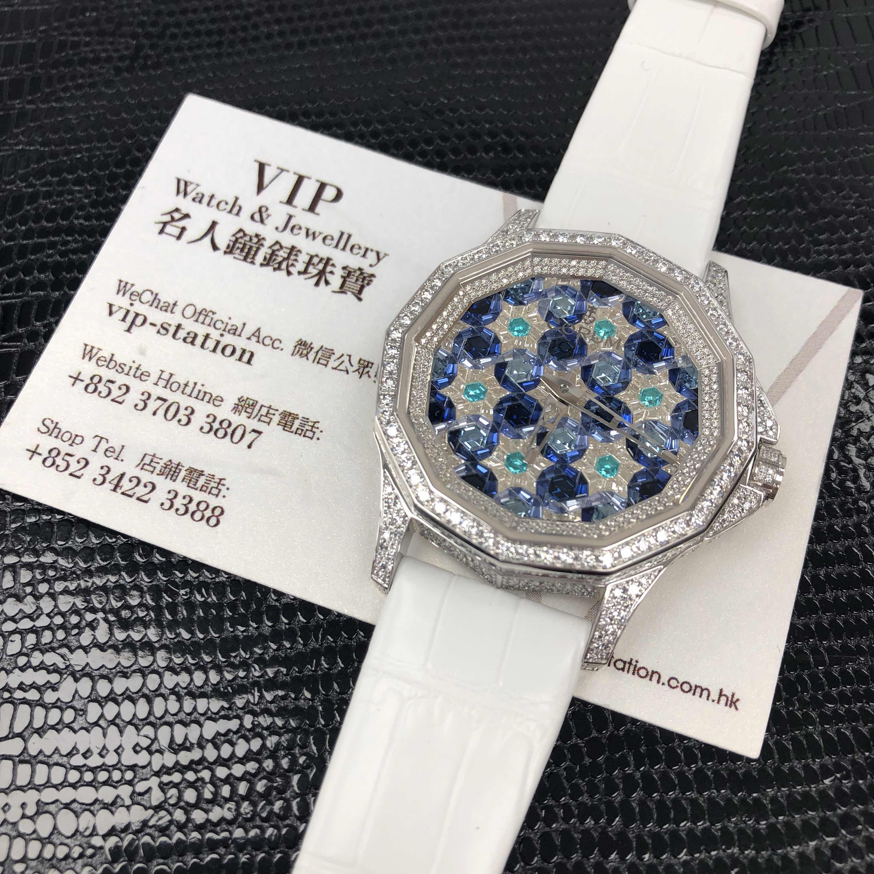 Corum 082.109.69/0F09 FL13 ADMIRALS CUP Automatic 18kt White Gold & Diamond