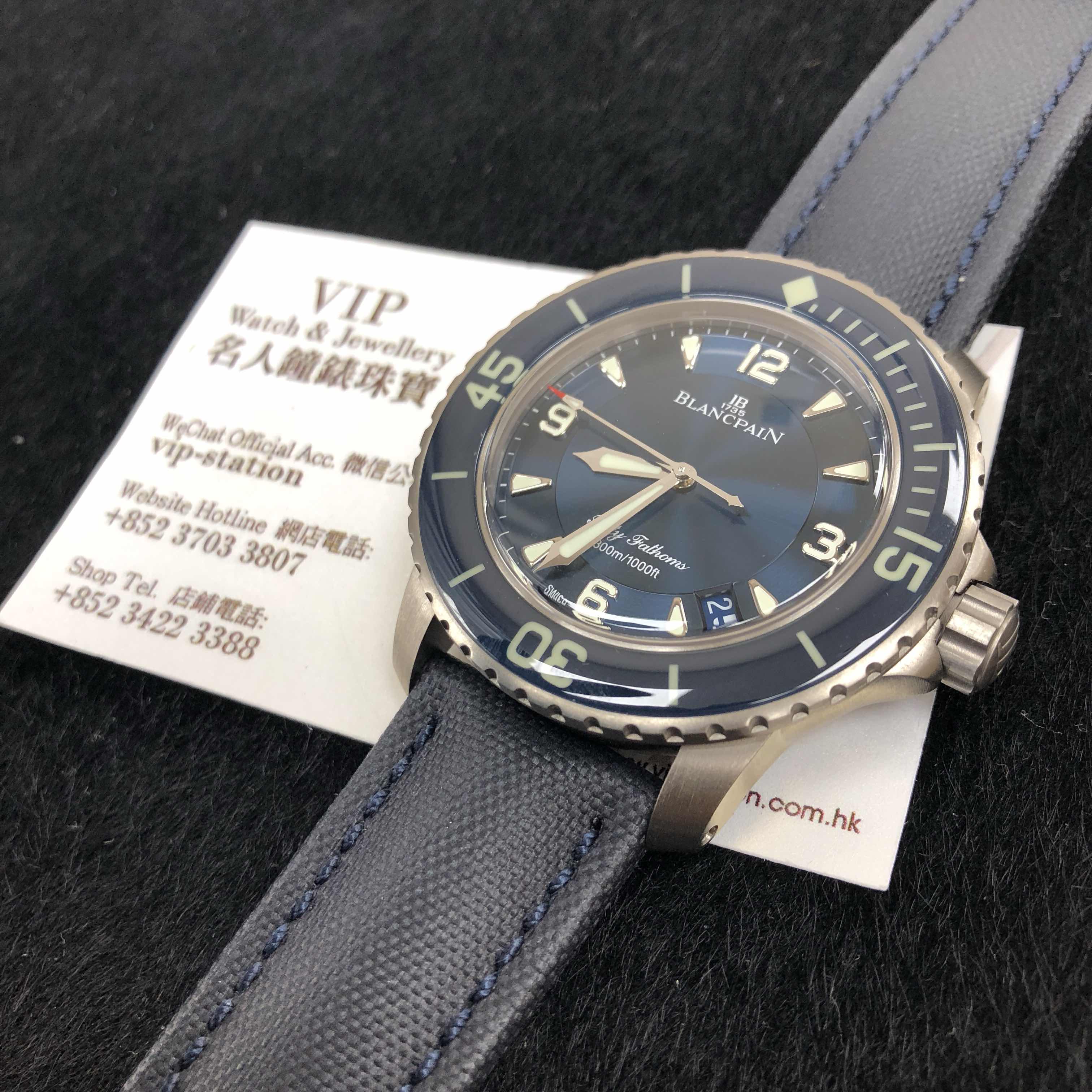 Blancpain 5015-12B40-52A FIFTY FATHOMS Automatic PVD Titanium