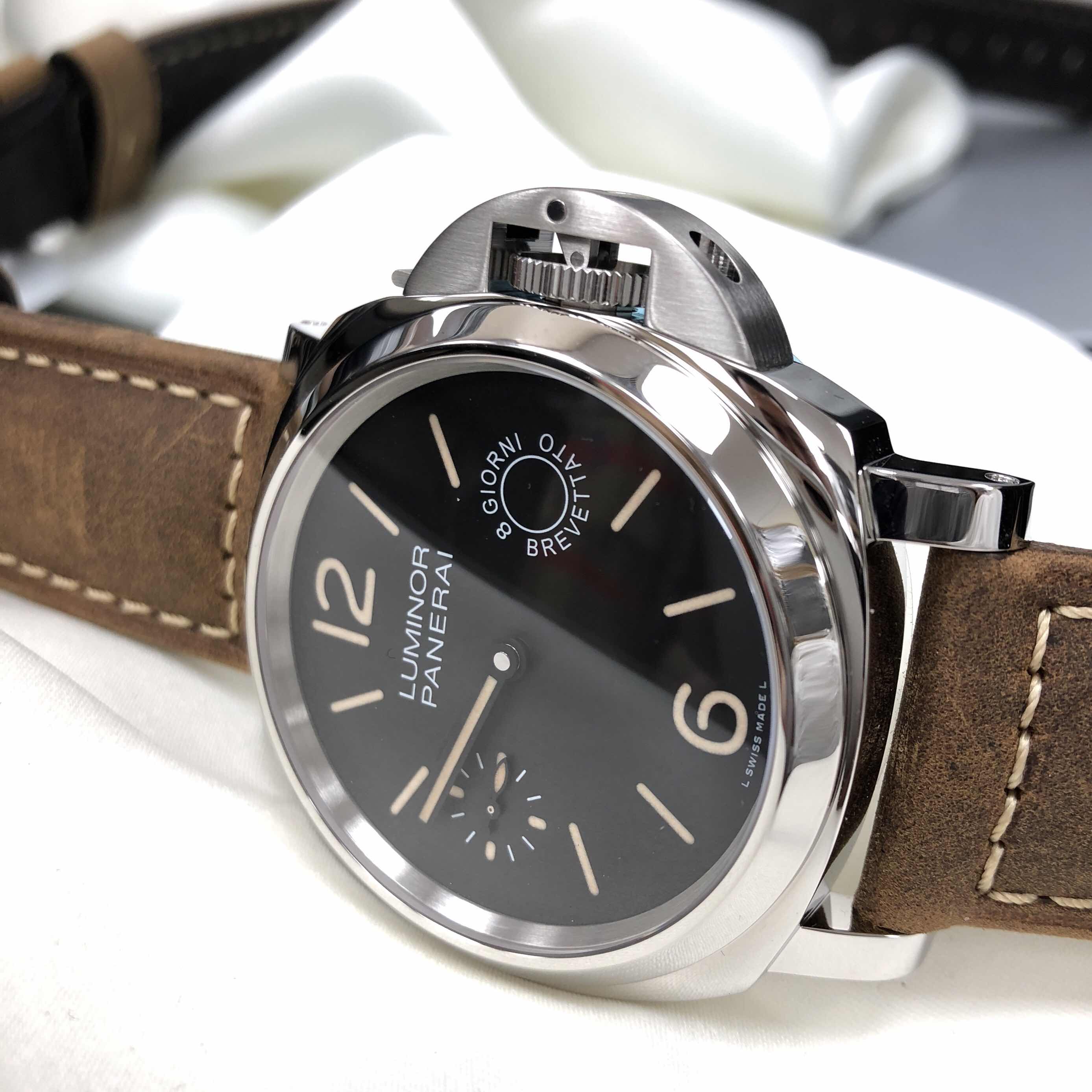 Panerai PAM00590 LUMINOR Manual Wind Stainless Steel