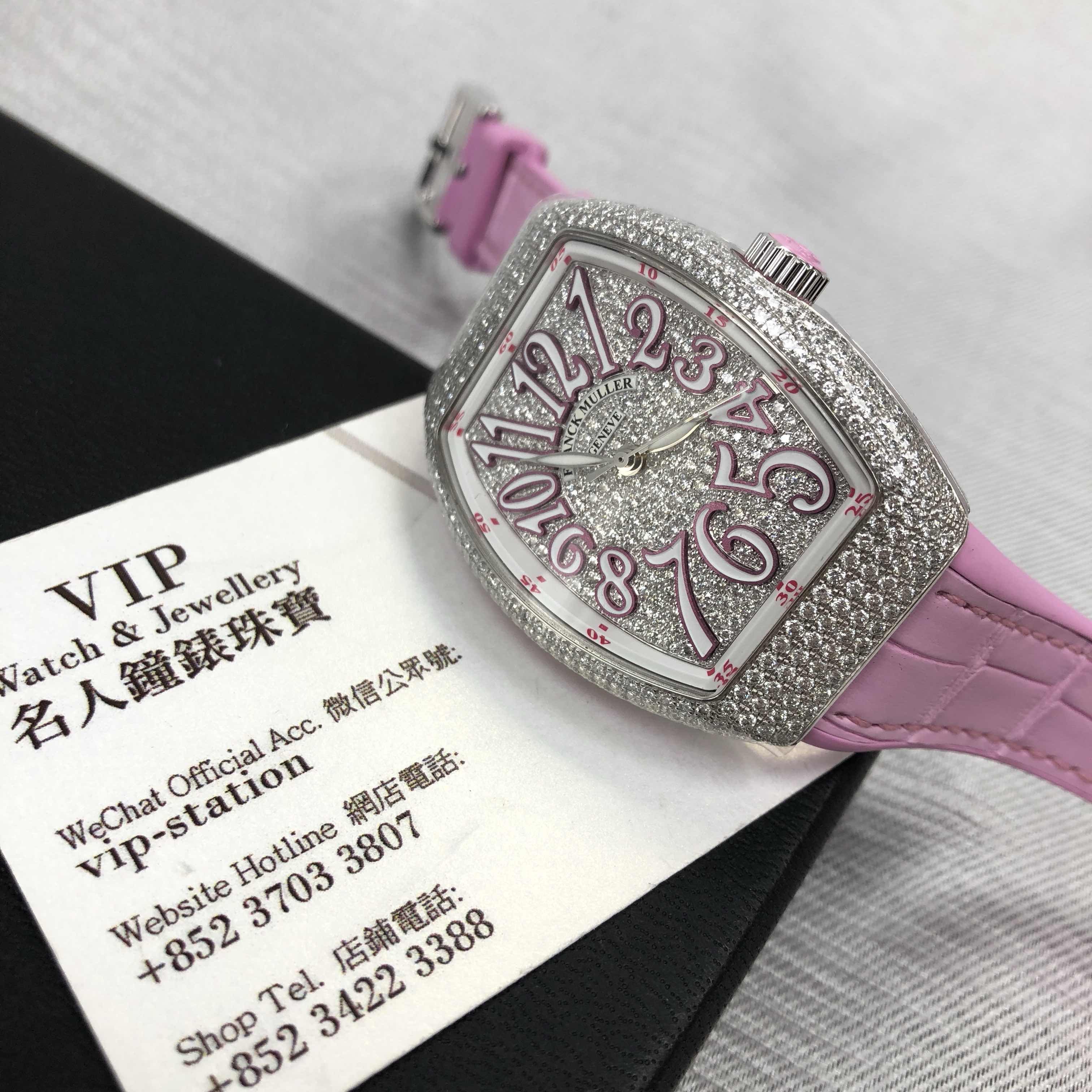 Franck Muller V 35 SC AT FO D CD (AC.RS) VANGUARD Automatic Stainless Steel & Diamonds