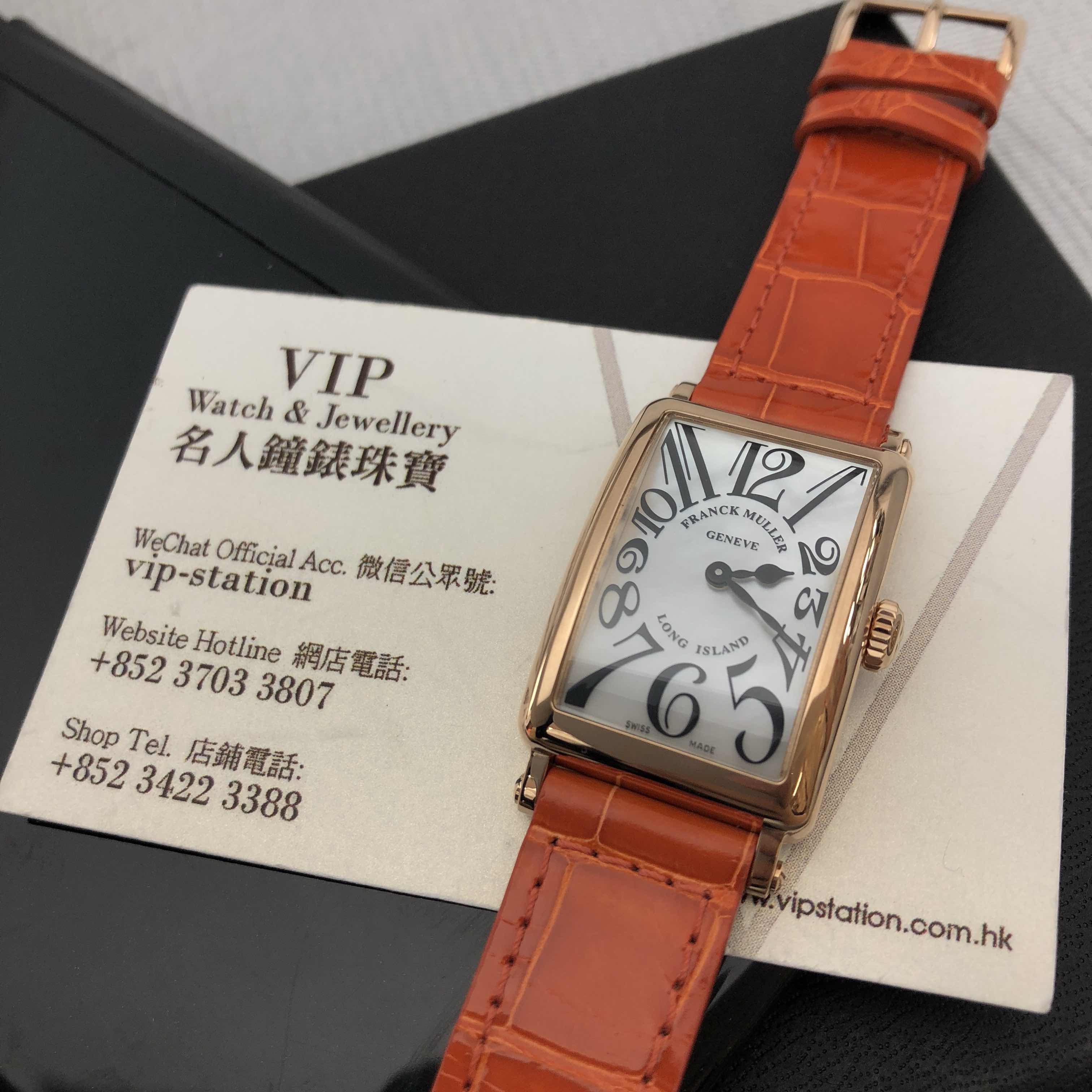 Franck Muller 902 QZ MOP (5N) LONG ISLAND Quartz 18kt Rose Gold