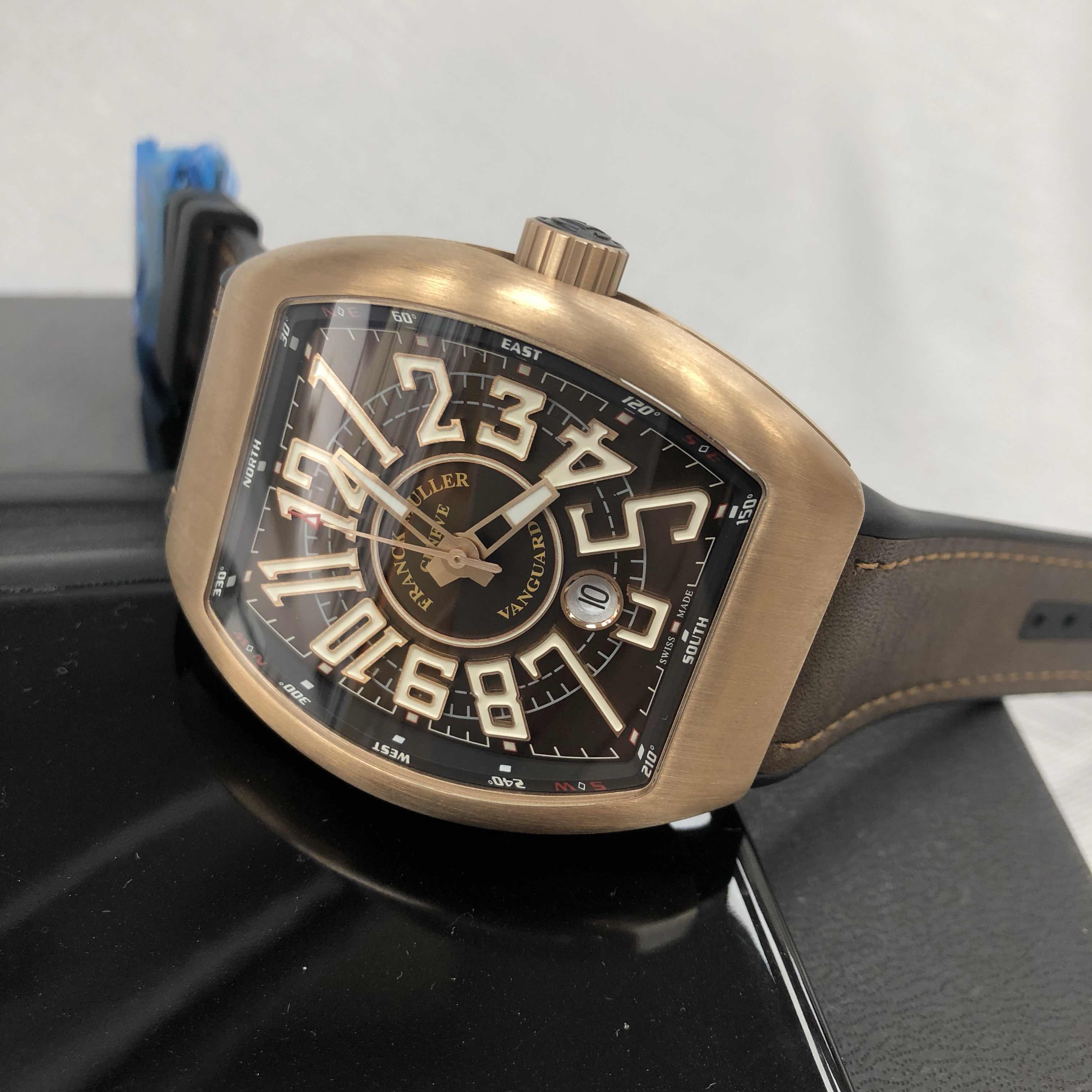Franck Muller V 45 SC DT CIR (BZ.BR.NR)-BROWN VANGUARD Automatic Bronze
