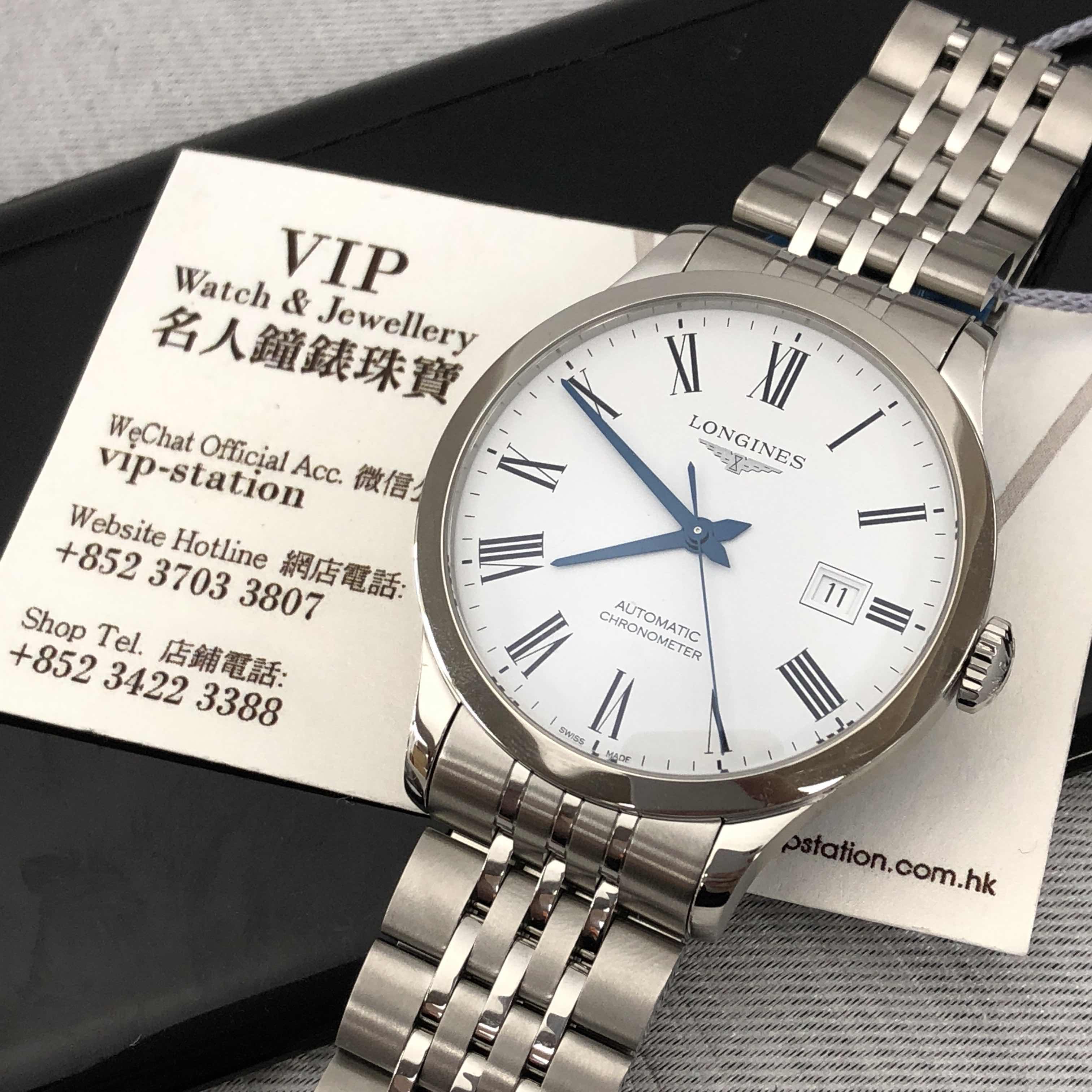 Longines L2.821.4.11.6 RECORD Automatic Stainless Steel