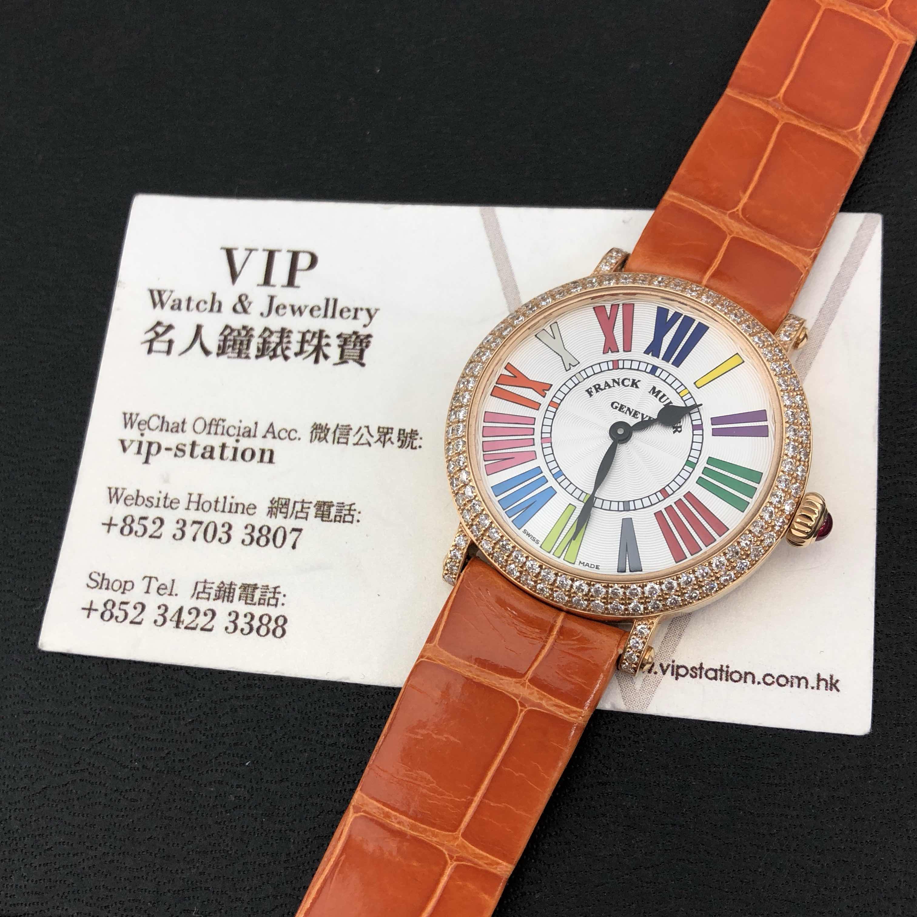 Franck Muller 8035 QZ COL DRM R D (5N) COLOR DREAMS Quartz 18kt Rose Gold & Diamonds