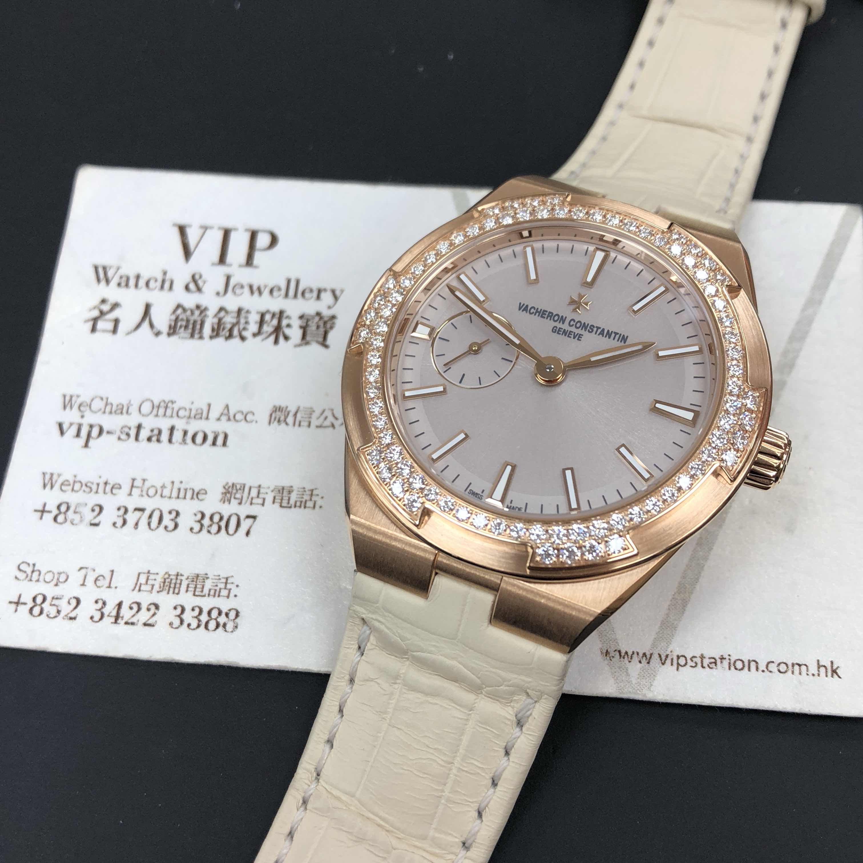 Vacheron Constantin 2305V/000R-B077 OVERSEAS Automatic 18kt Rose Gold & Diamonds