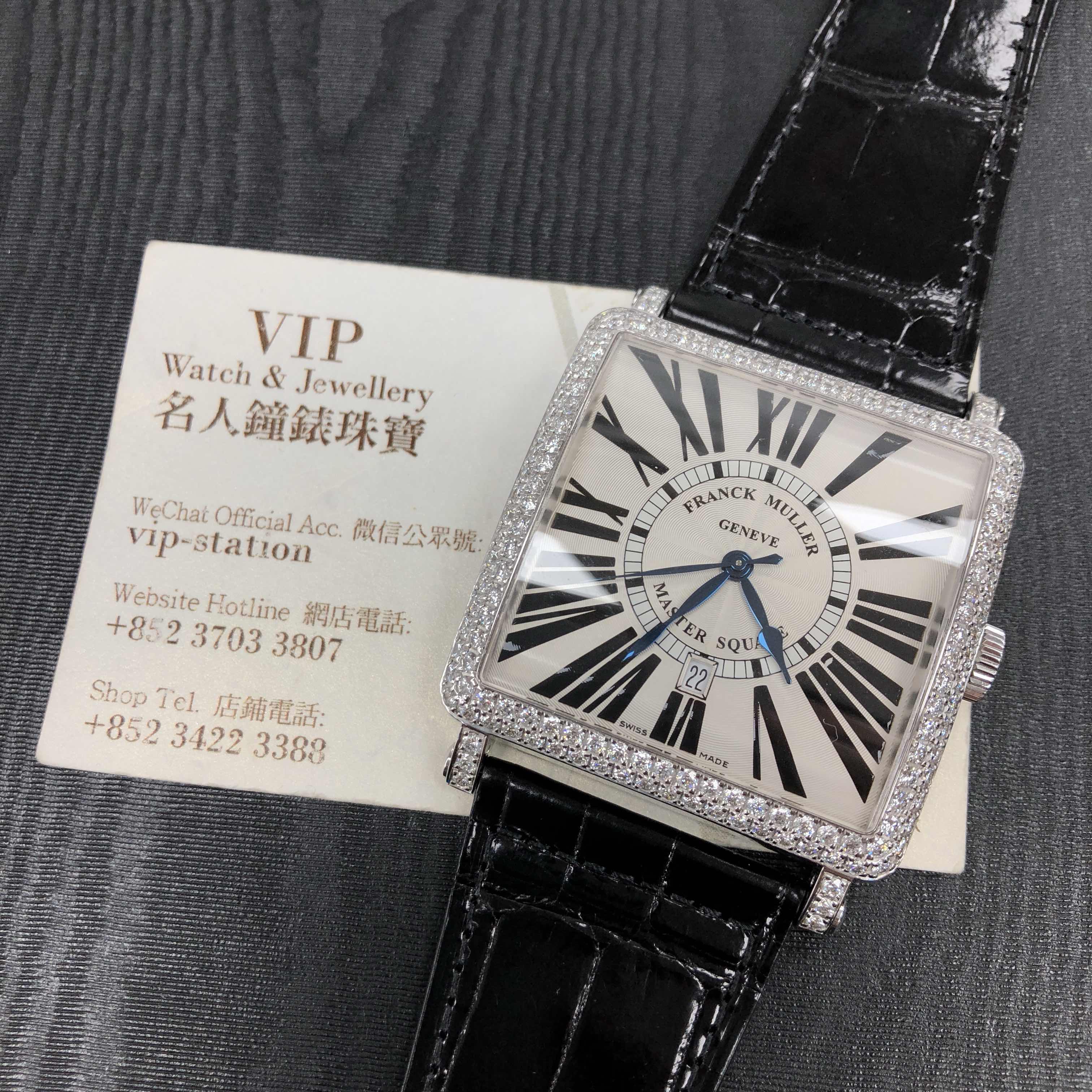 Franck Muller 6000 K SC DT R D (OG) MASTER SQUARE Automatic 18kt White Gold & Diamond