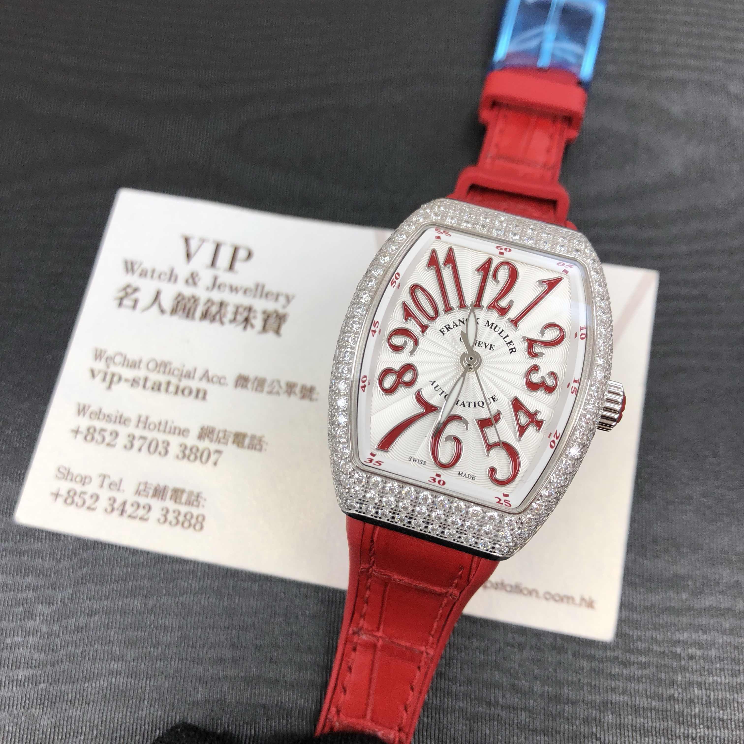 Franck Muller V 29 SC AT FO D (AC.RG) VANGUARD Automatic Stainless Steel & Diamonds