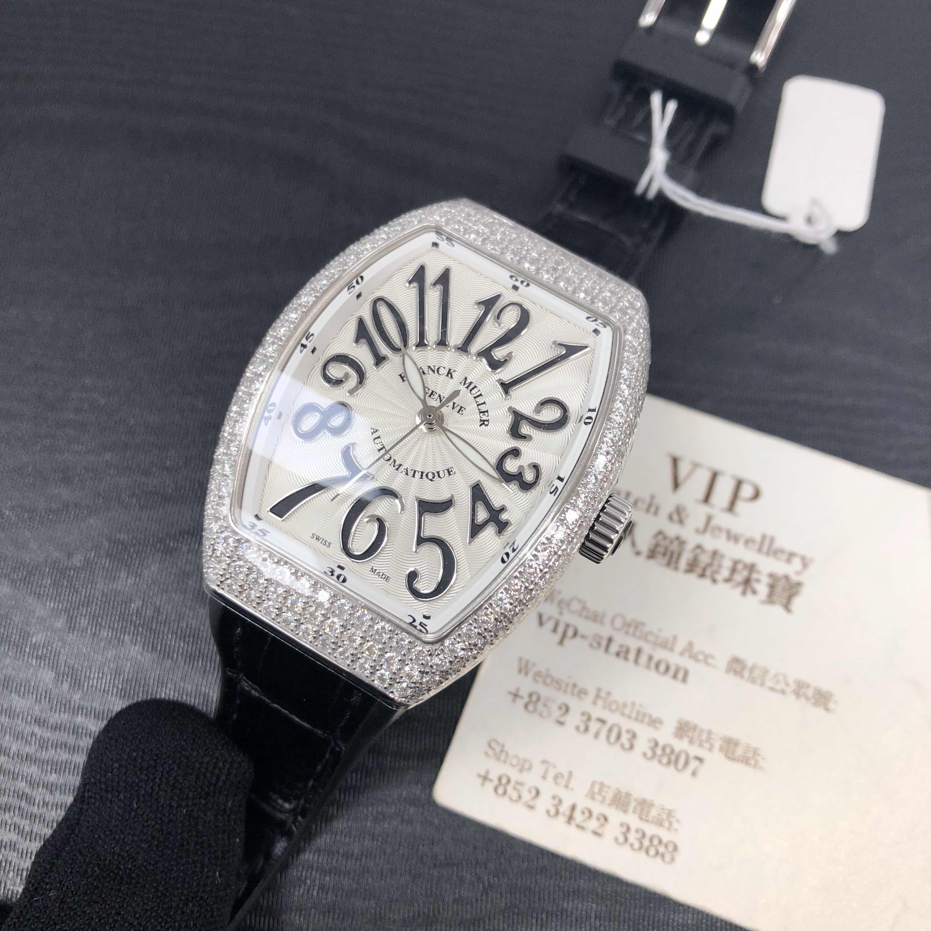 Franck Muller V 35 SC AT FO D (AC.NR) VANGUARD Automatic Stainless Steel & Diamonds