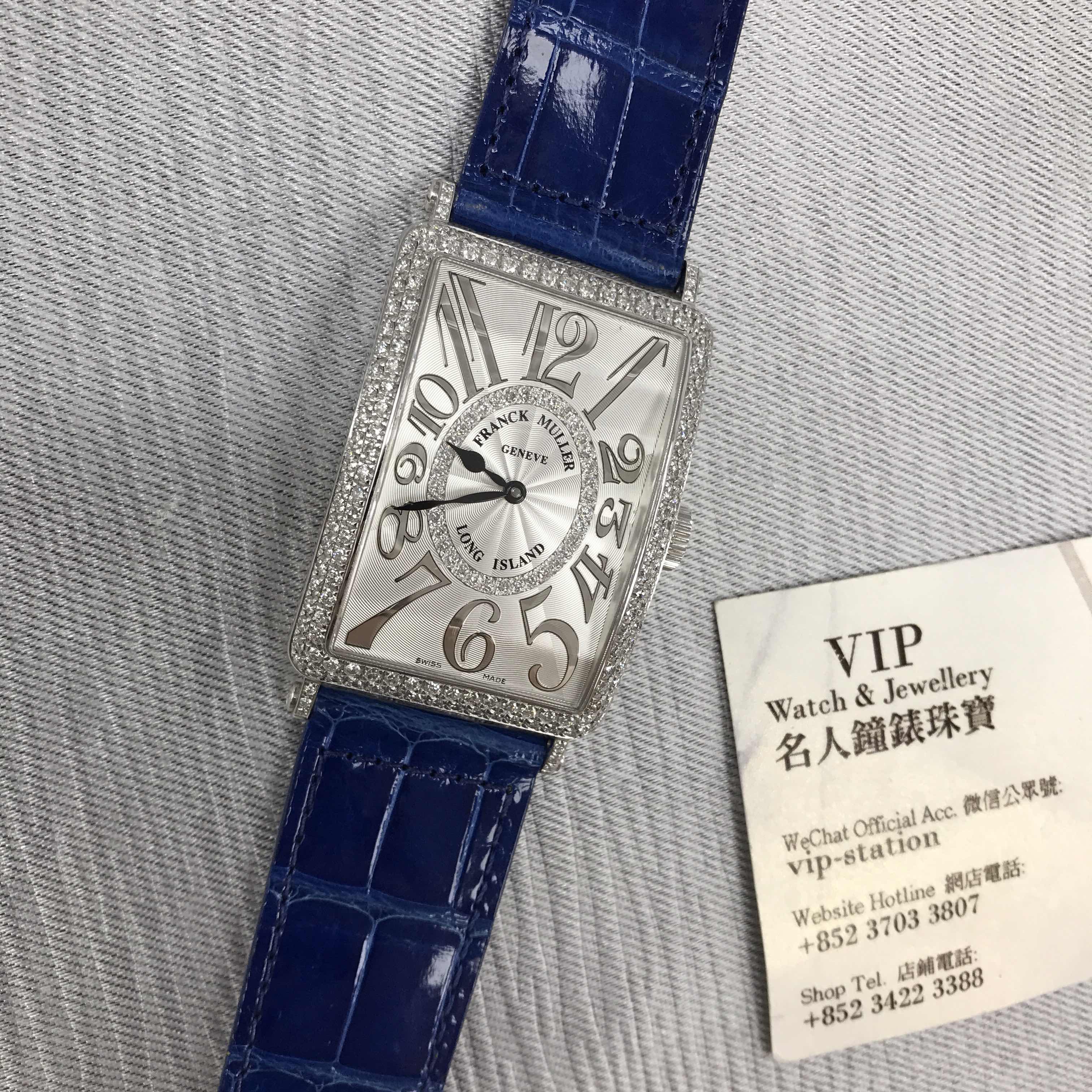 Franck Muller 1200SCDCD1R(OG) LONG ISLAND Automatic 18kt White Gold & Diamond