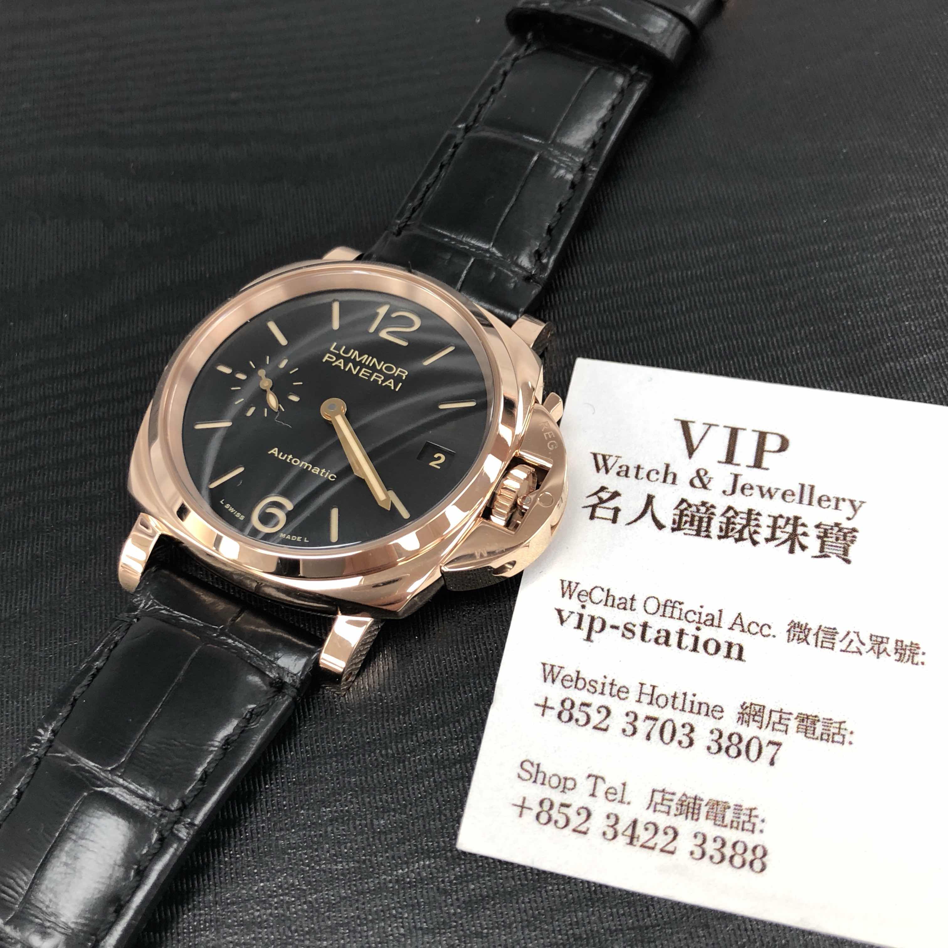 Panerai PAM00908 LUMINOR Automatic 18kt Rose Gold