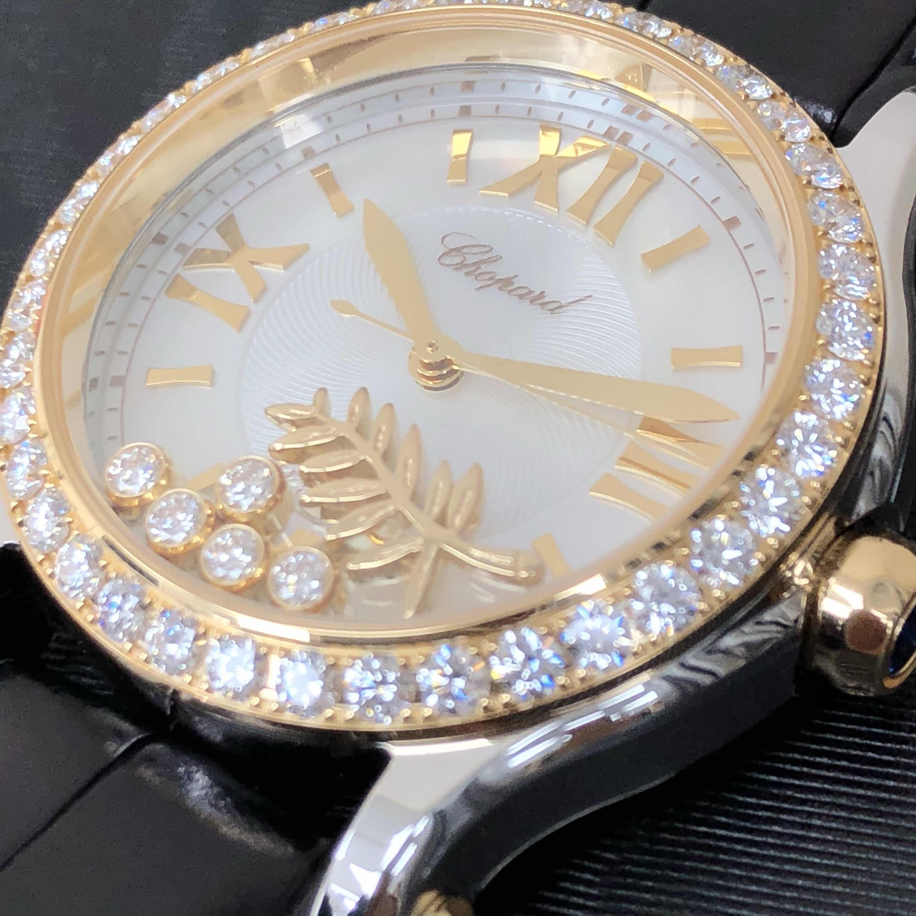 Chopard 278578-4001 HAPPY DIAMONDS Automatic 18kt Gold & Diamond & Steel