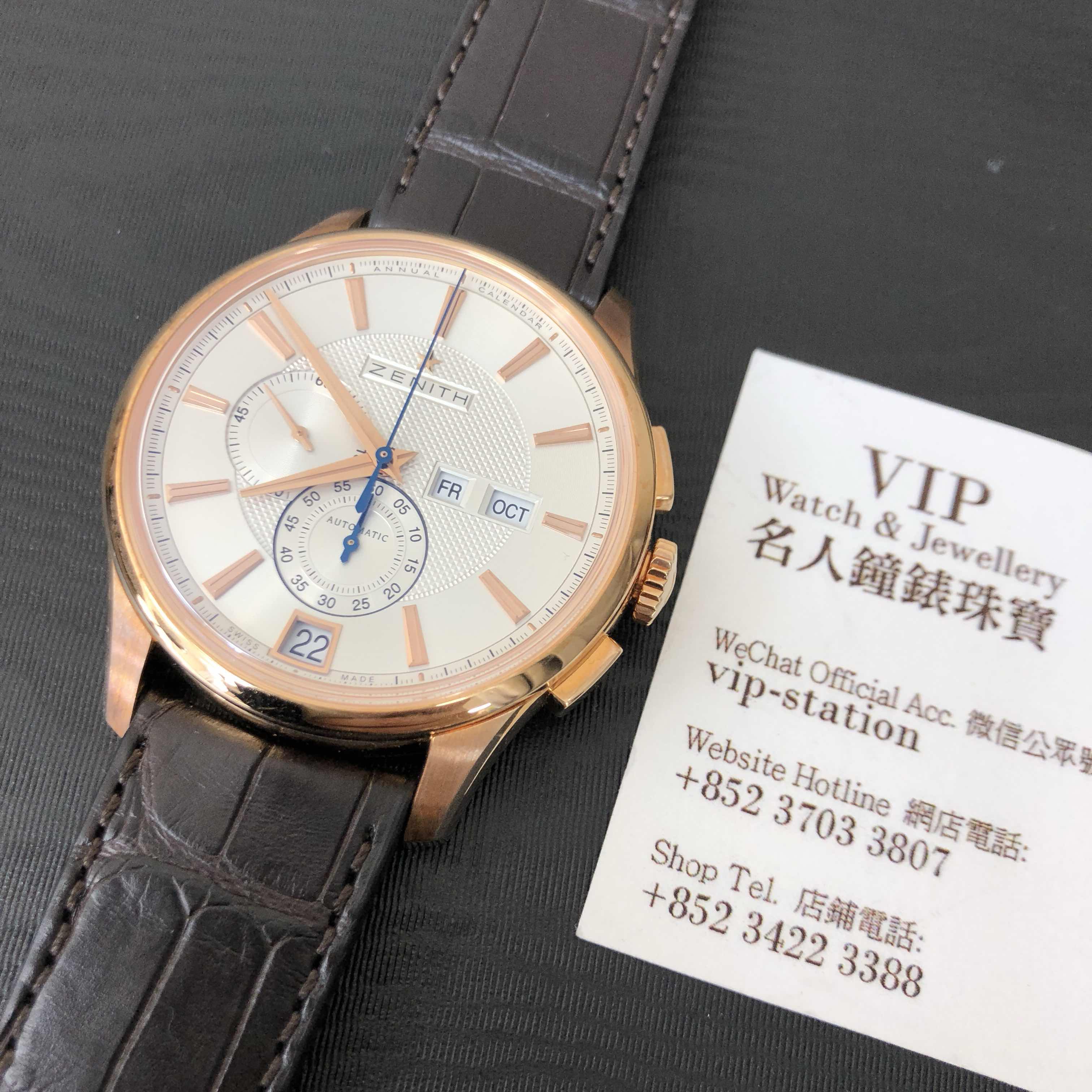 Zenith 18.2070.4054/02.C711 COMMANDER Automatic 18kt Rose Gold