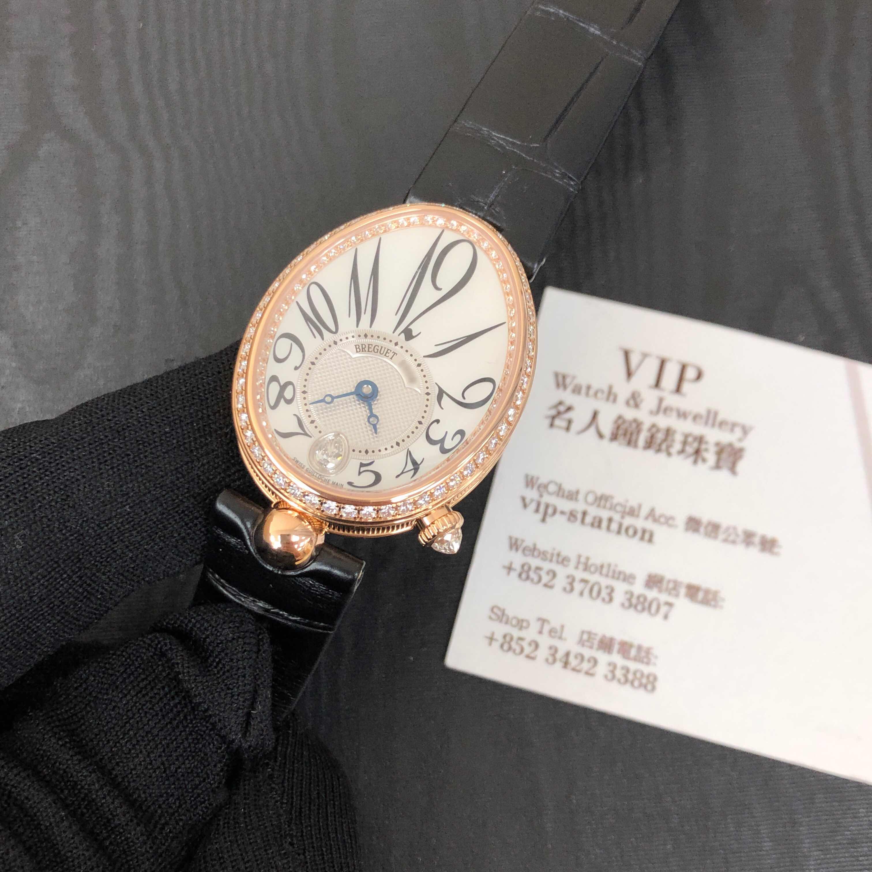 Breguet 8918BR/58/964/D00D REINE DE NAPLES Automatic 18kt Rose Gold & Diamonds