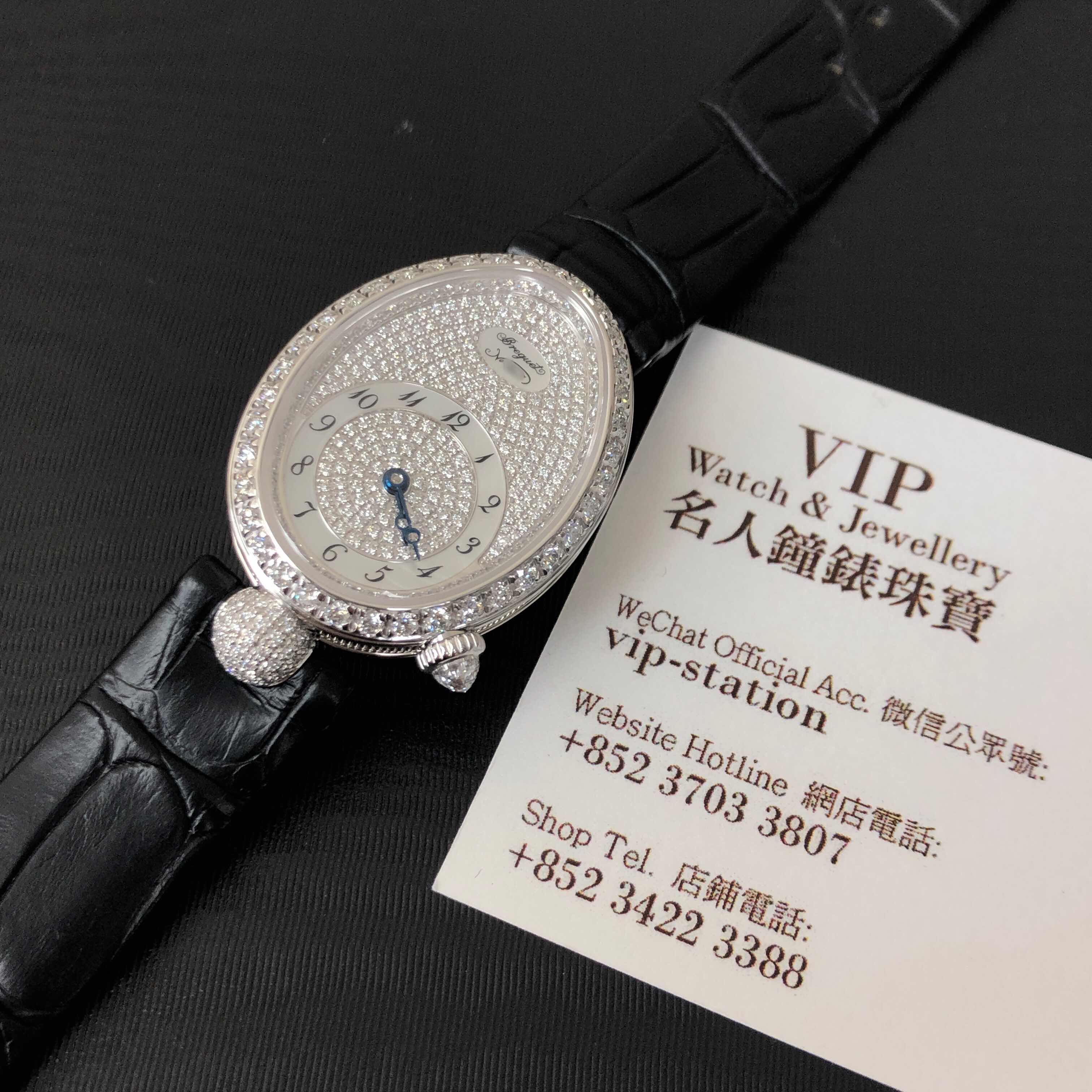 Breguet 8928BB/8D/944/DD0D REINE DE NAPLES Automatic 18kt White Gold & Diamond