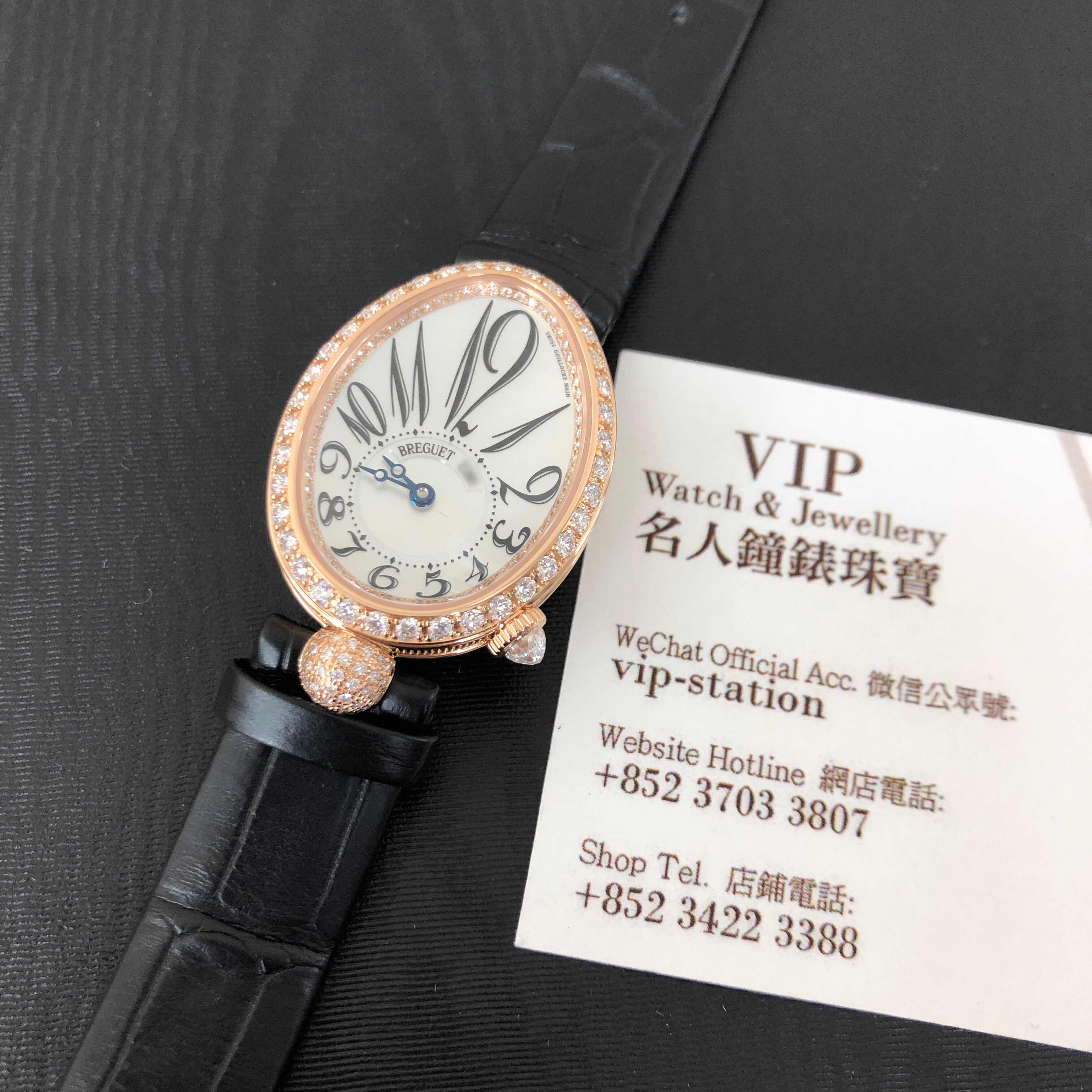 Breguet 8928BR/5W/944/DD0D REINE DE NAPLES Automatic 18kt Rose Gold & Diamonds