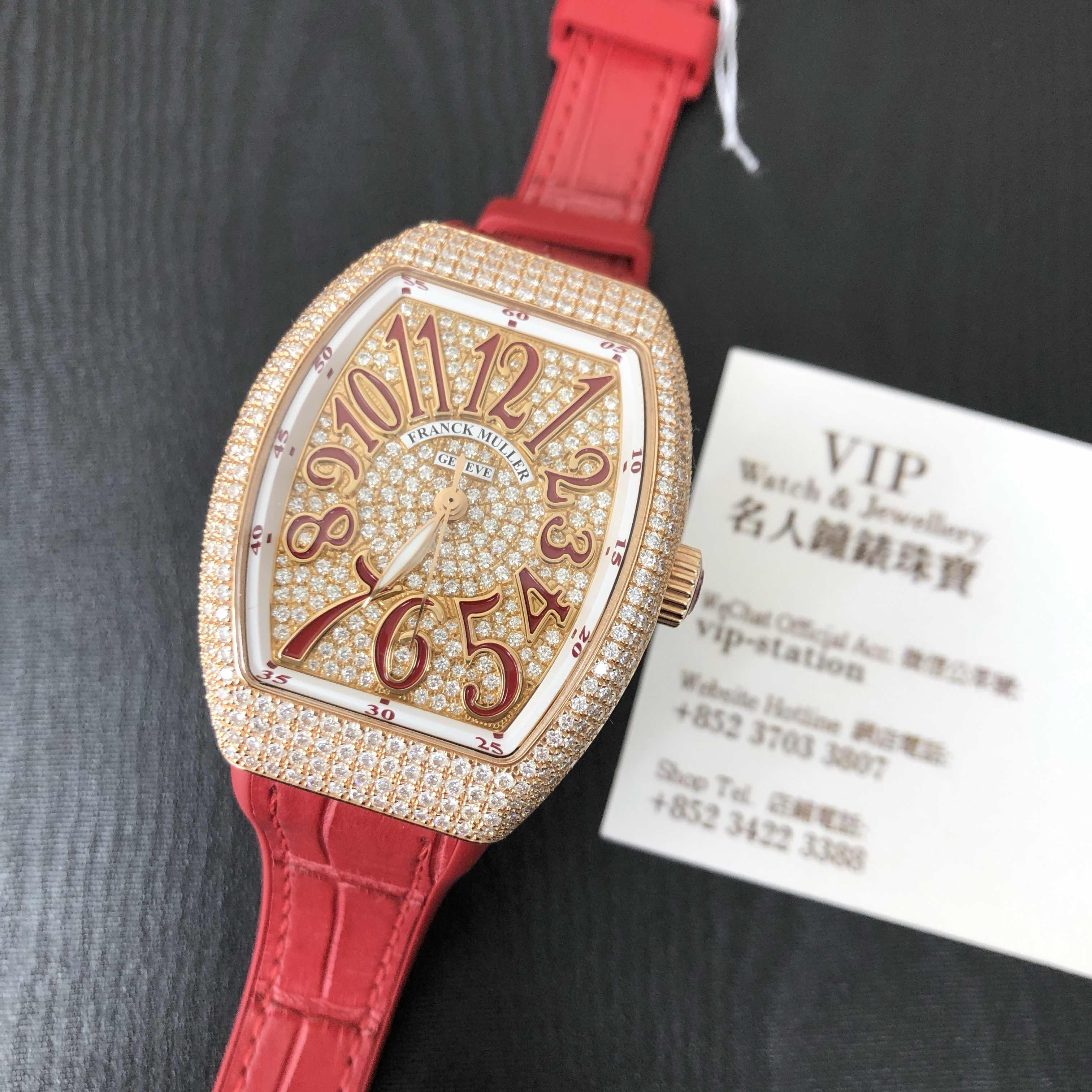 Franck Muller V 35 SC AT FO D CD (5N.RG) VANGUARD Automatic 18kt Rose Gold & Diamonds