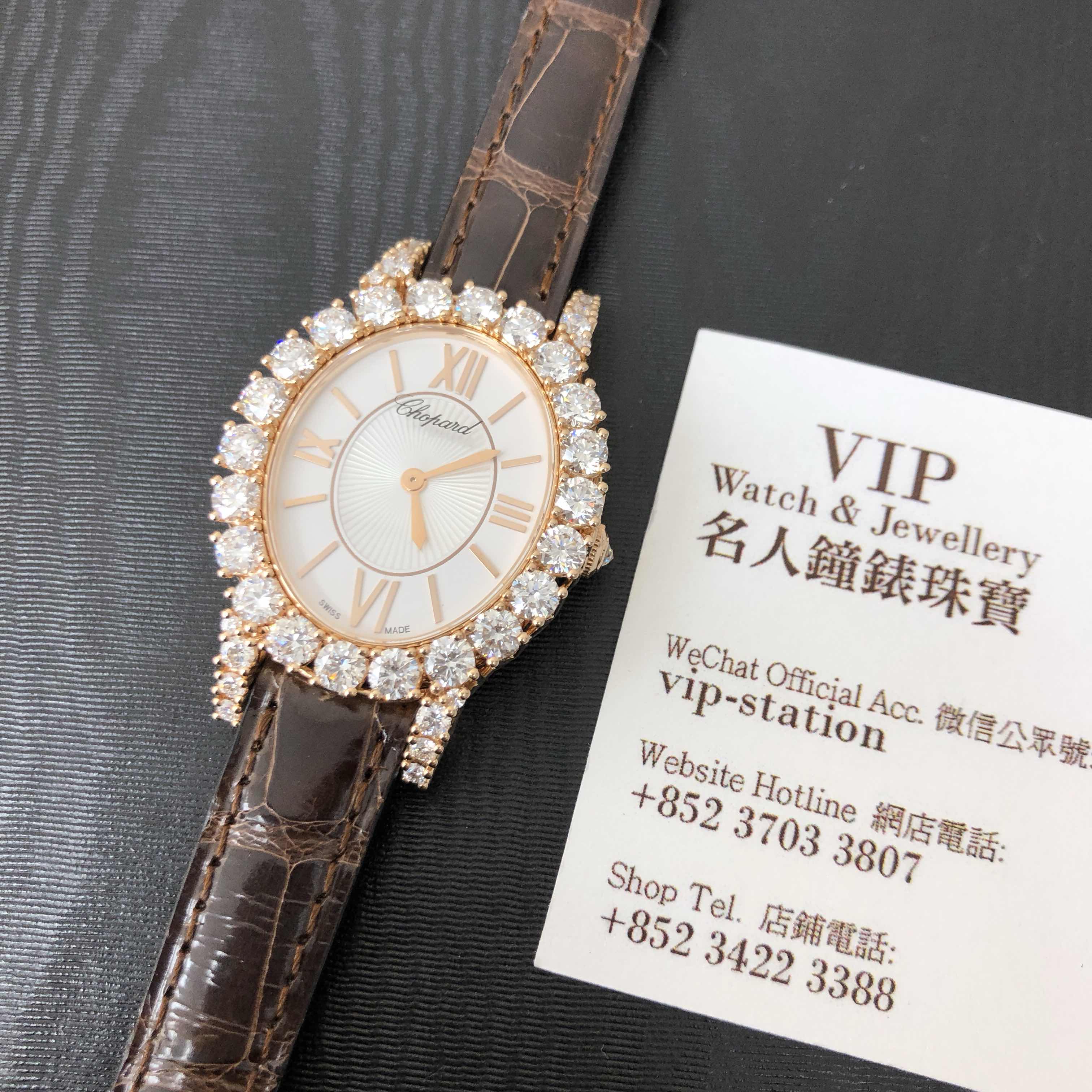 Chopard 139384-5104 L HEURE DU DIAMANT Manual Wind 18kt Rose Gold & Diamonds