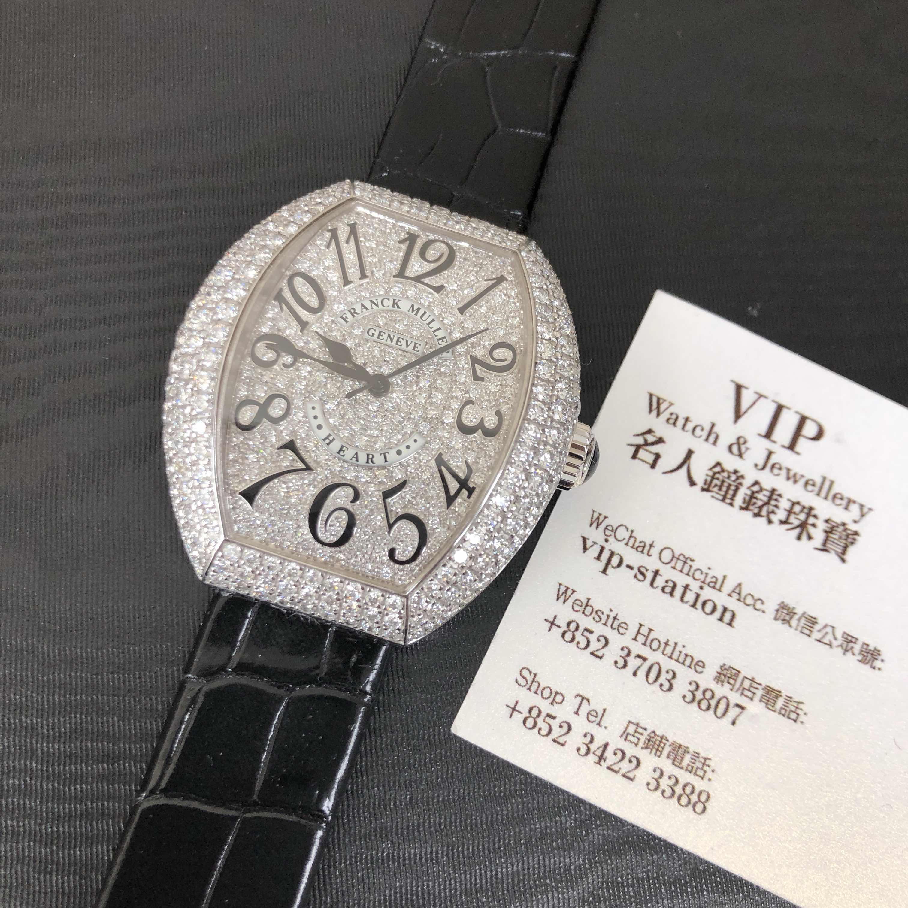 Franck Muller 5000H SC D3 CD (OG) LADIES COLLECTION Quartz 18kt White Gold & Diamond