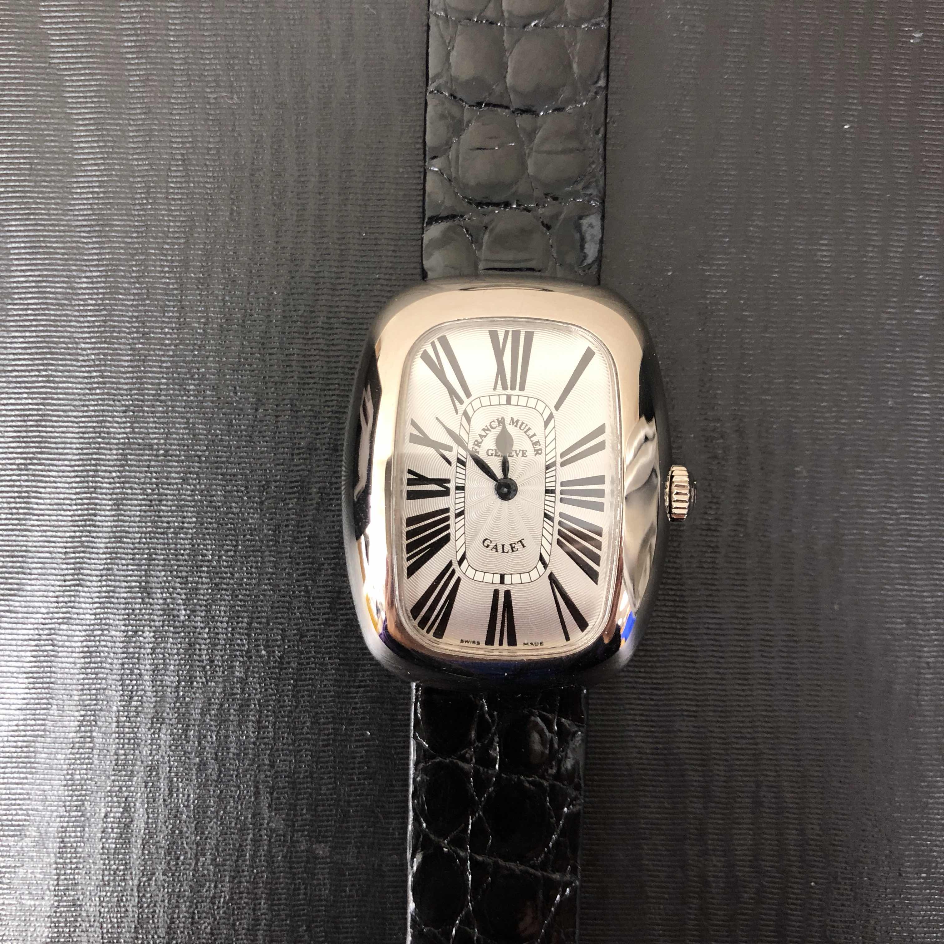 Franck Muller 3002 L QZ R GALET (OG) GALET Quartz 18kt White Gold