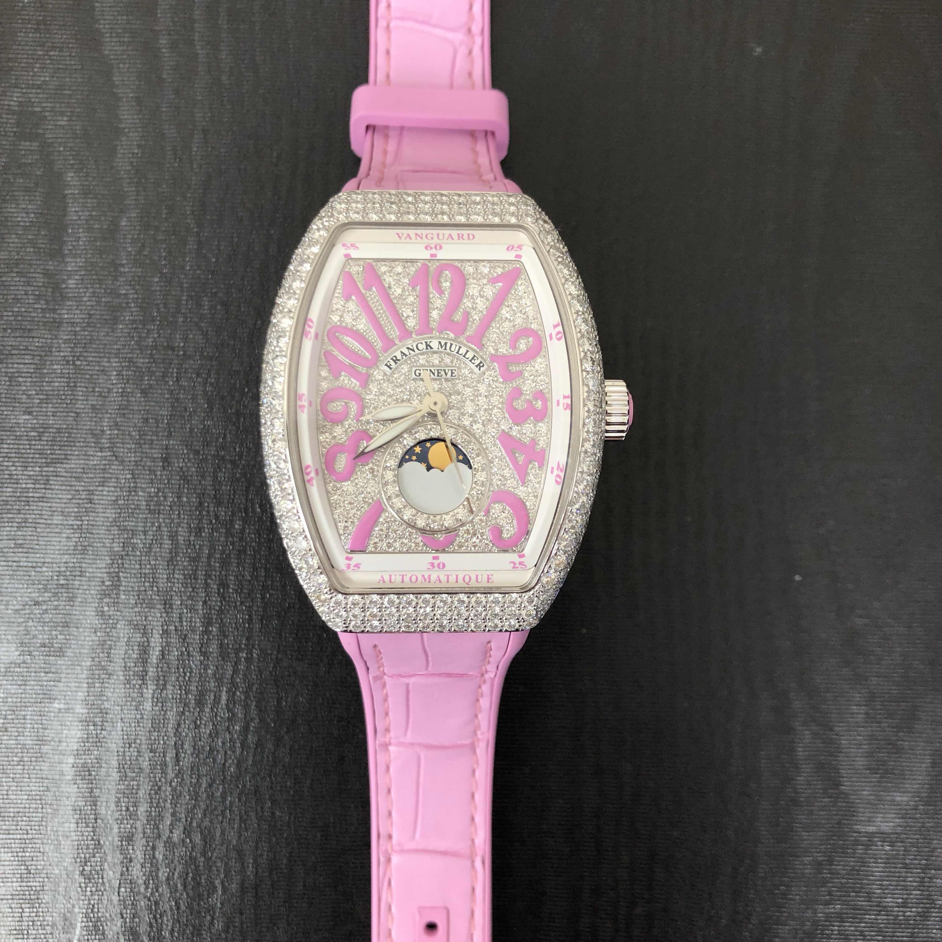 Franck Muller V 32 SC AT FO L D CD (AC.RS) VANGUARD Automatic Stainless Steel & Diamonds