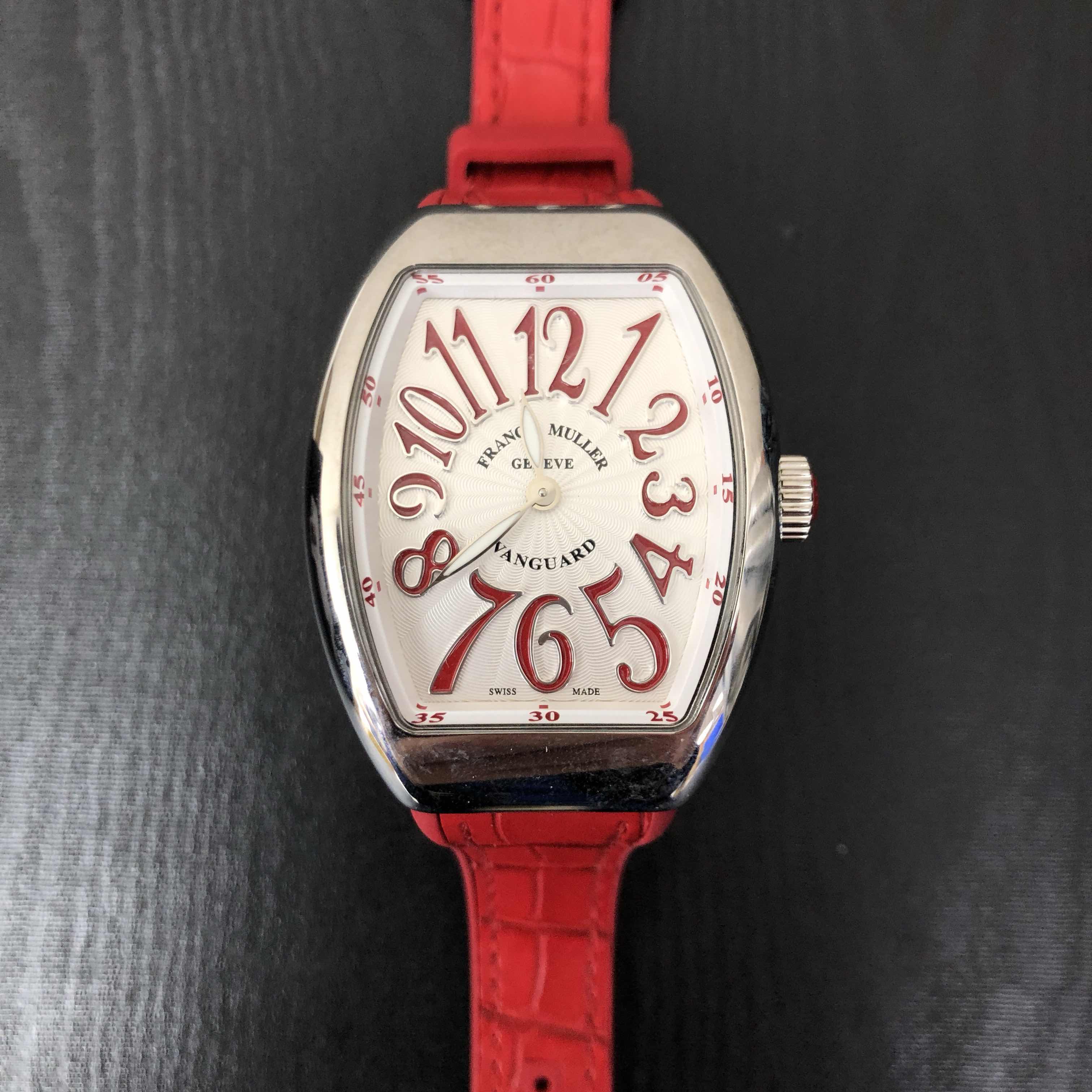 Franck Muller V 35 QZ (AC.RG) VANGUARD Quartz Stainless Steel