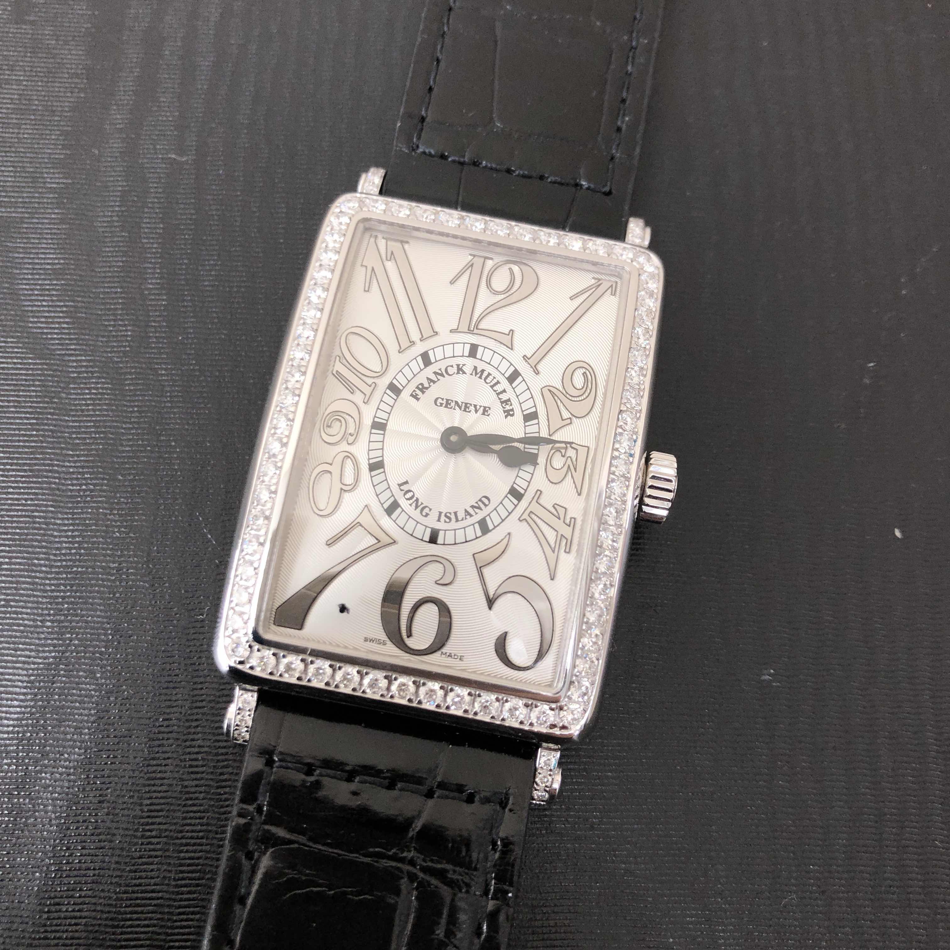 Franck Muller 1002 QZ REL D 1R (OG) LONG ISLAND Quartz 18kt White Gold & Diamond