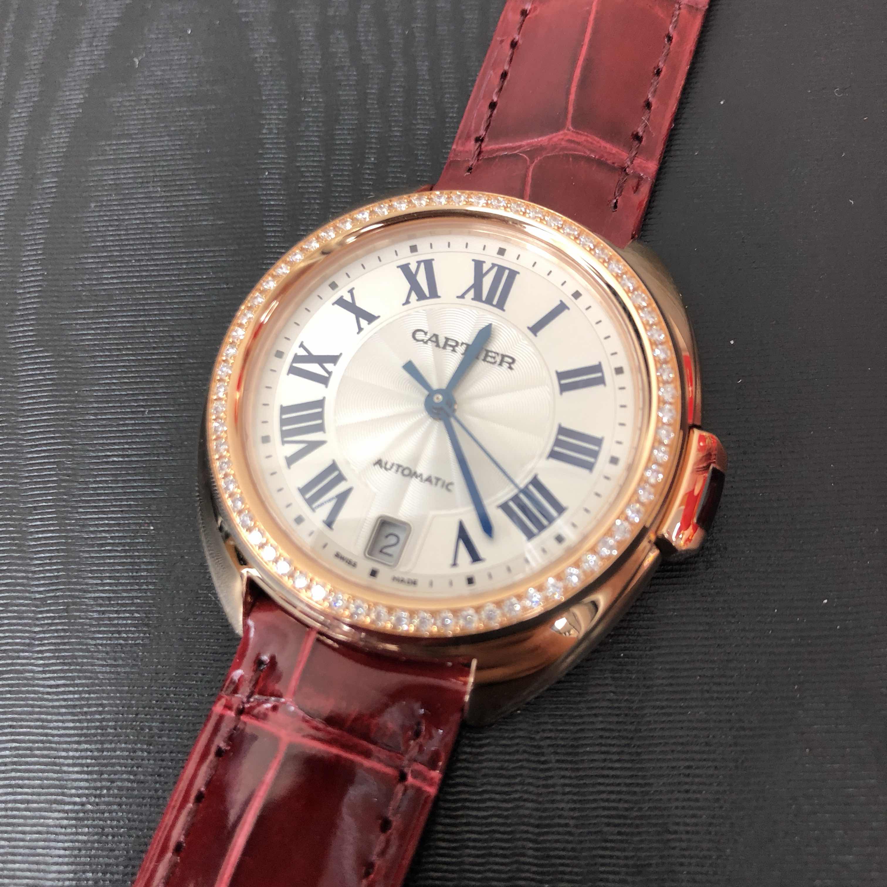 Cartier WJCL0048 CLe DE CARTIER Automatic 18kt Rose Gold & Diamonds