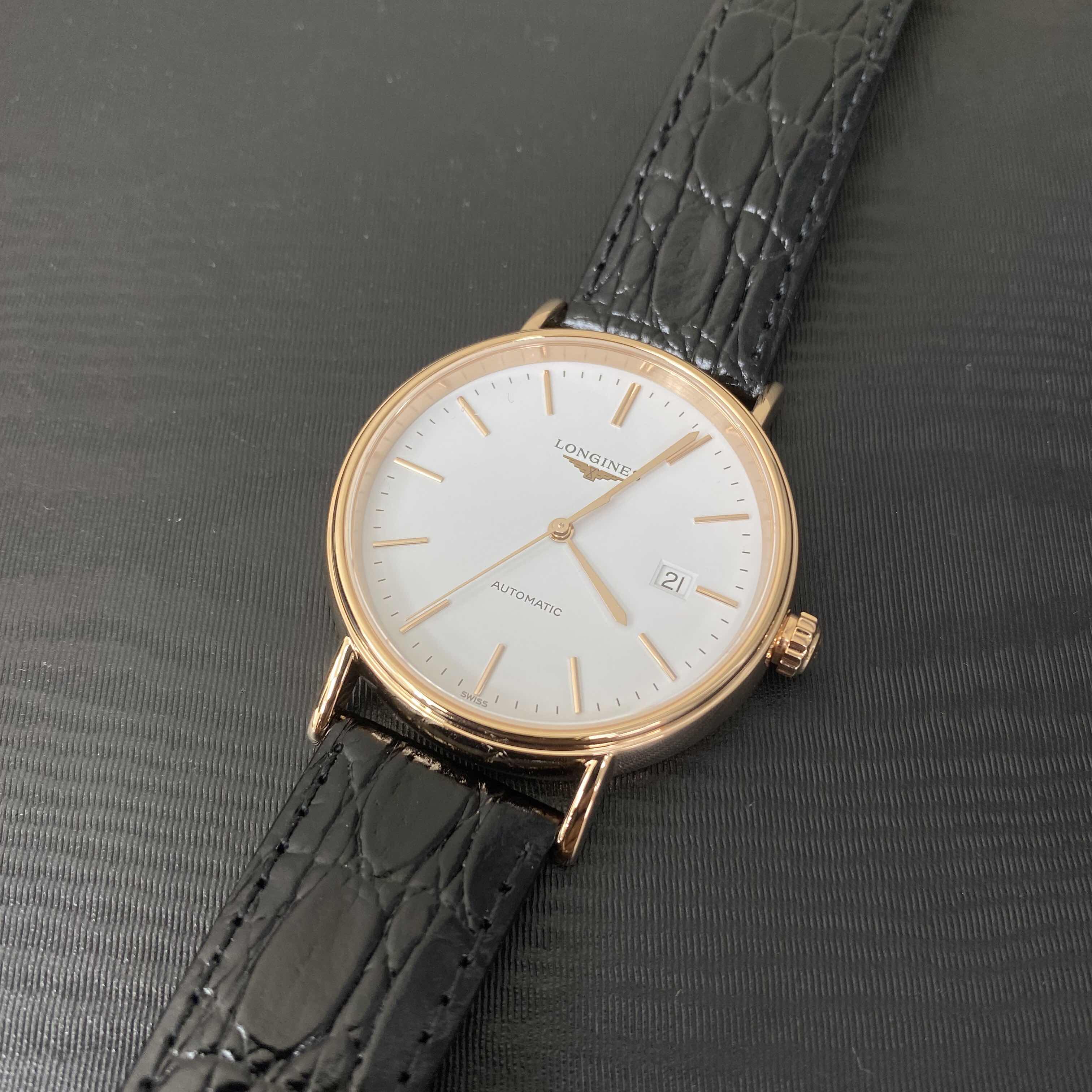 Longines L4.922.1.12.2 PRESENCE Automatic 18kt Rose Gold