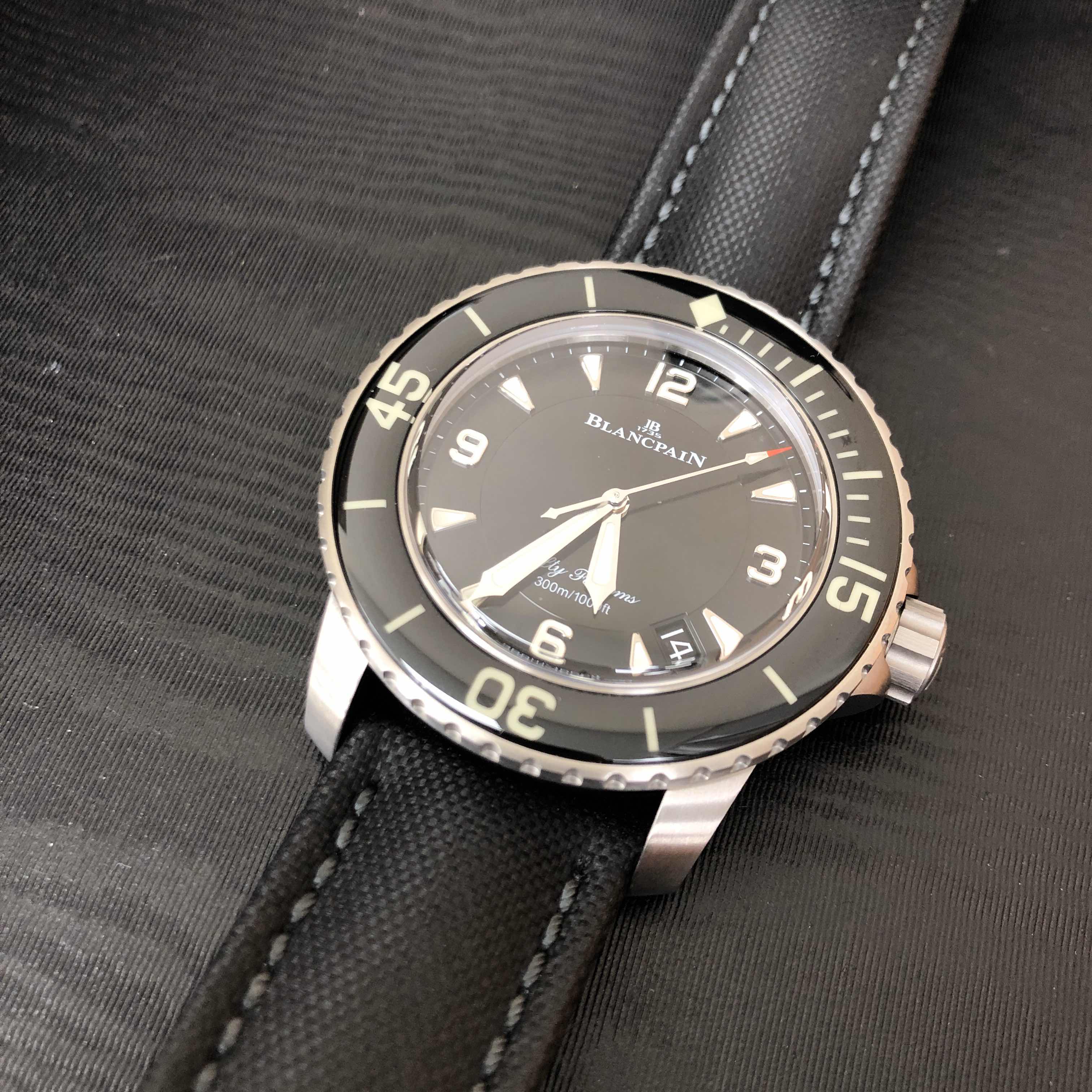 Blancpain 5015-12B30-B52A FIFTY FATHOMS Automatic PVD Titanium