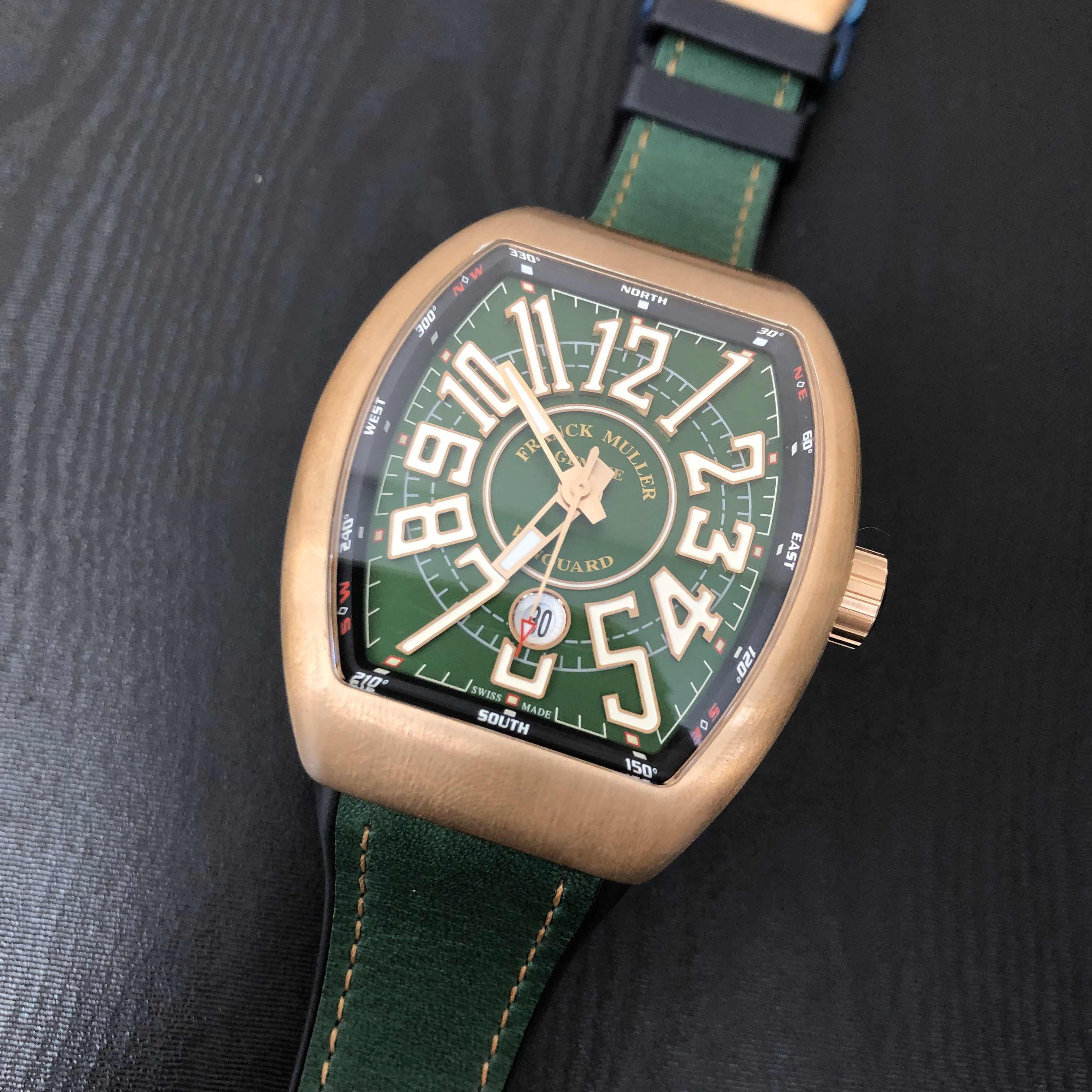 Franck Muller V 45 SC DT CIR (BZ.NR.BR) - GREEN VANGUARD Automatic Brass