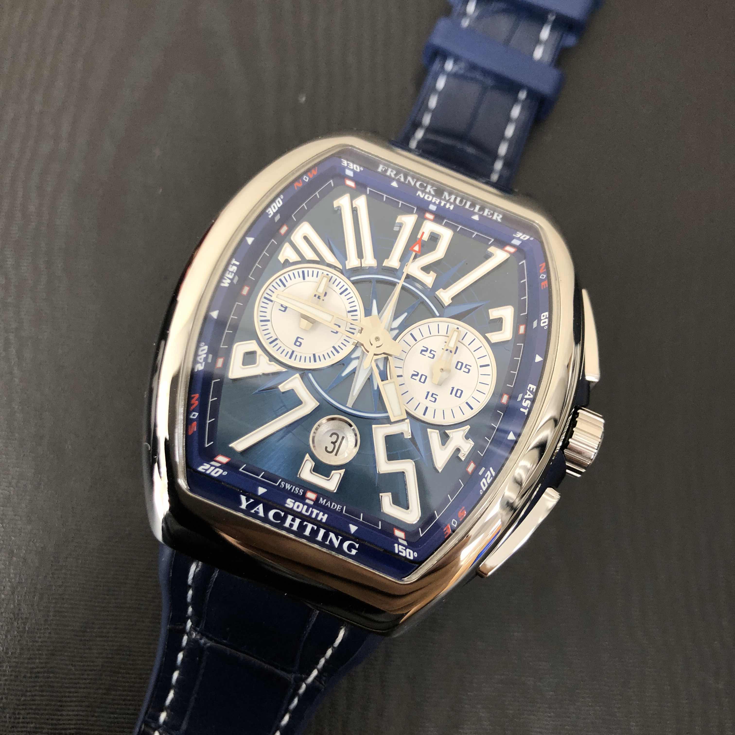 Franck Muller V 41 CC DT YACHTING (AC.BL) VANGUARD Automatic Stainless Steel