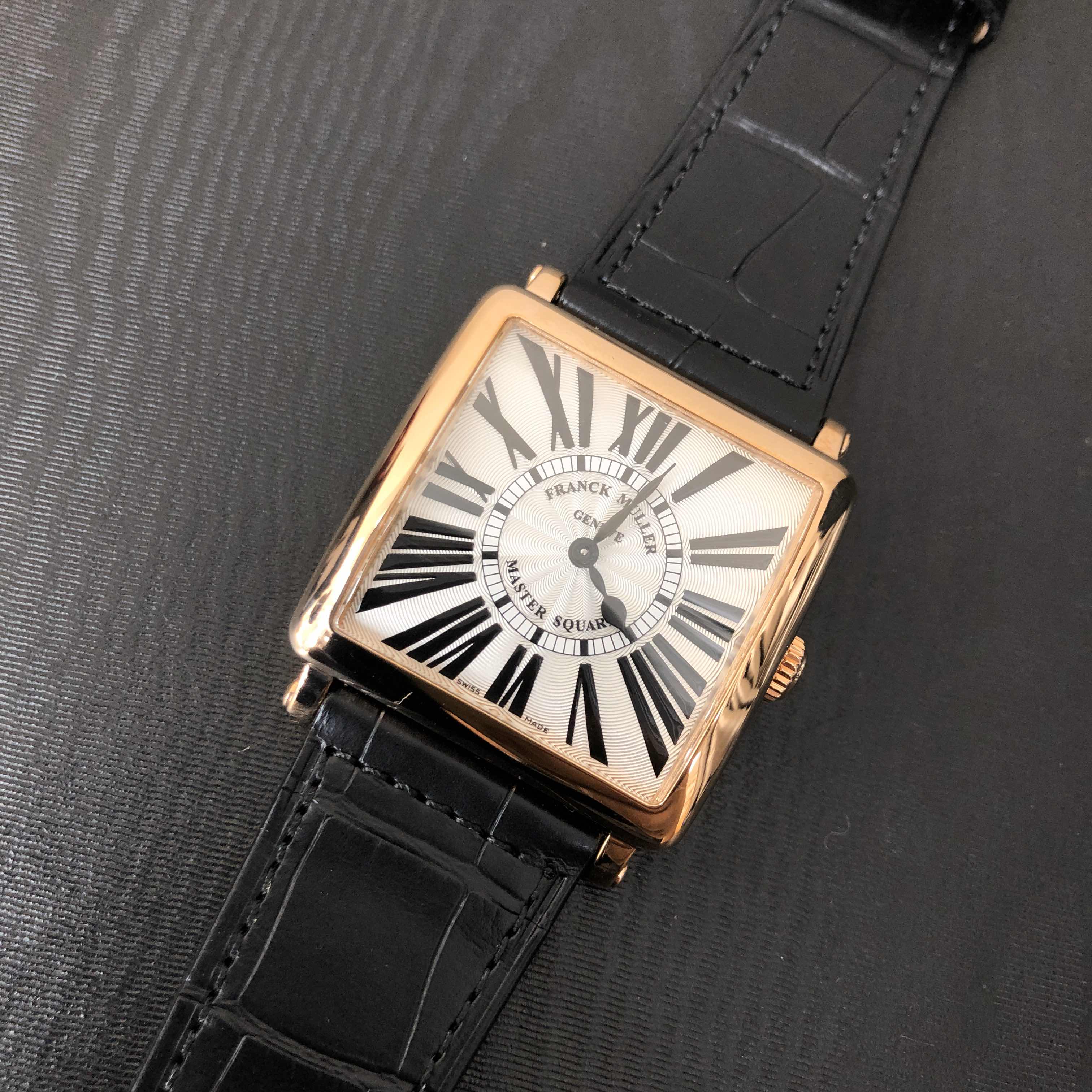 Franck Muller 6002 M B QZ REL R (5N) MASTER SQUARE Quartz 18kt Rose Gold