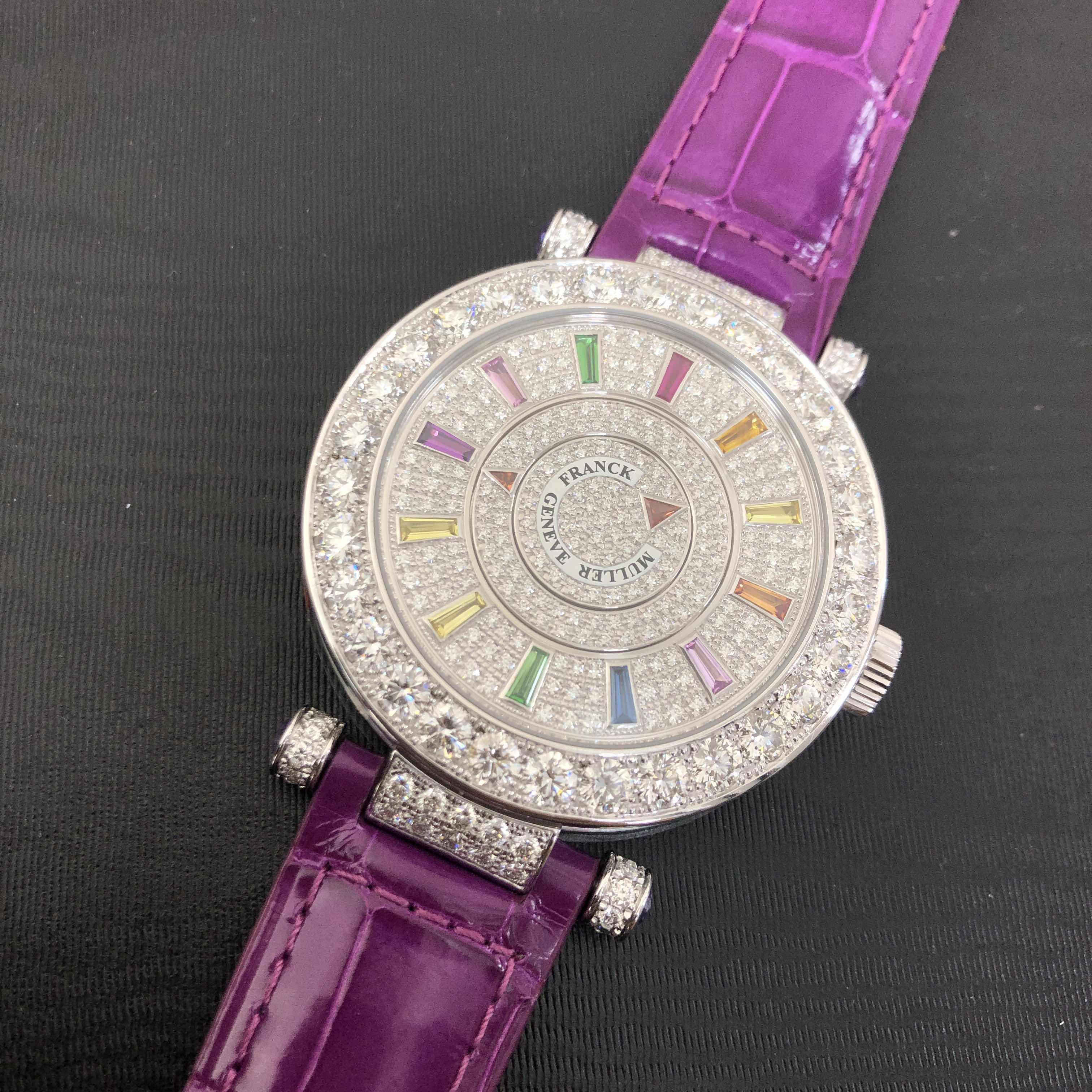 Franck Muller DM 42 COL DRM D 1R CD (OG) DOUBLE MYSTERY Automatic 18kt White Gold & Diamond