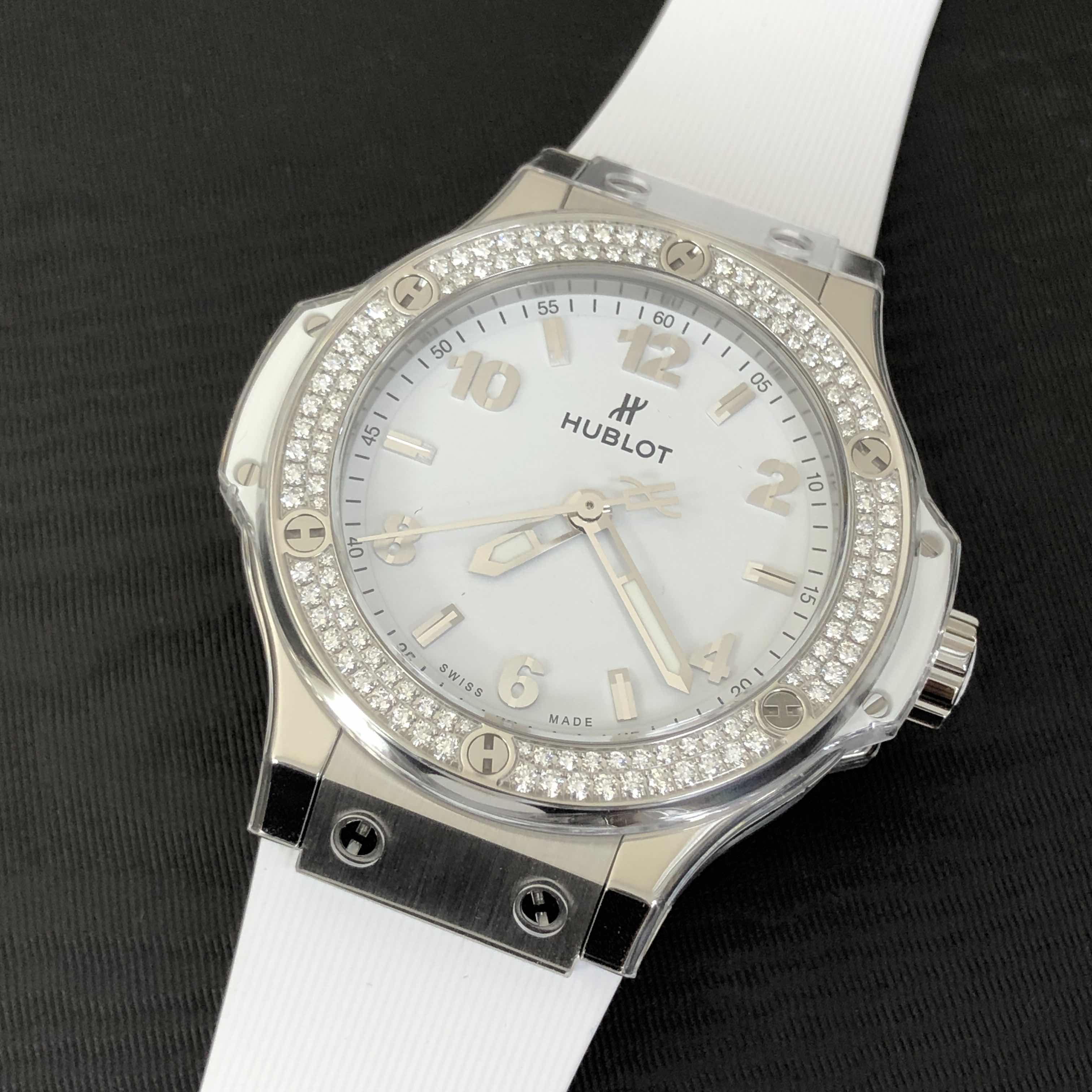 Hublot 361.SE.2010.RW.1104 BIG BANG Quartz Stainless Steel & Diamonds