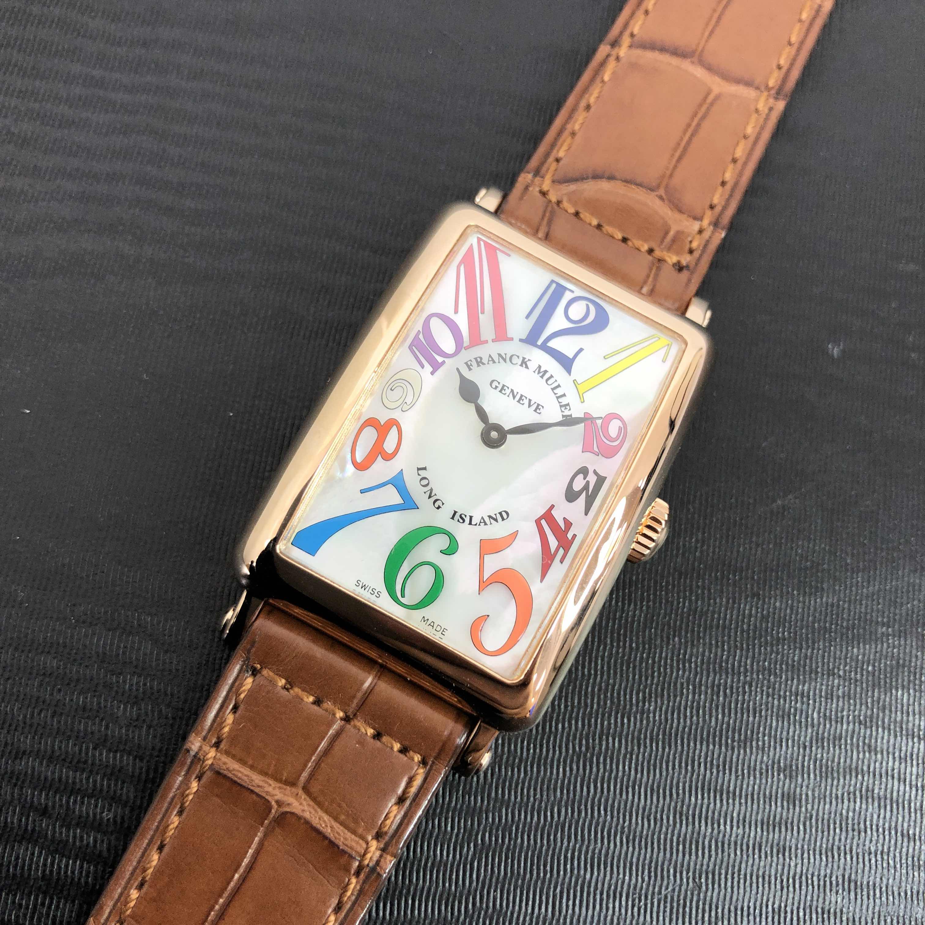 Franck Muller 952 QZ COL DRM MOP (5N) LONG ISLAND Quartz 18kt Rose Gold