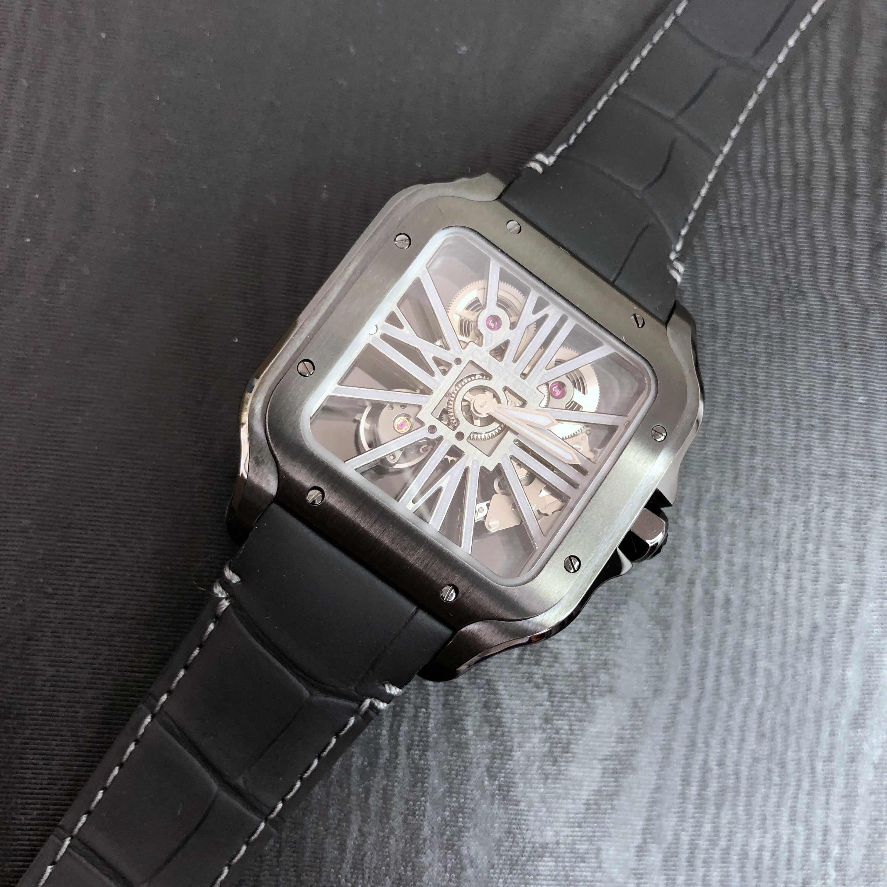 Cartier WHSA0009 SANTOS Manual Wind Stainless Steel