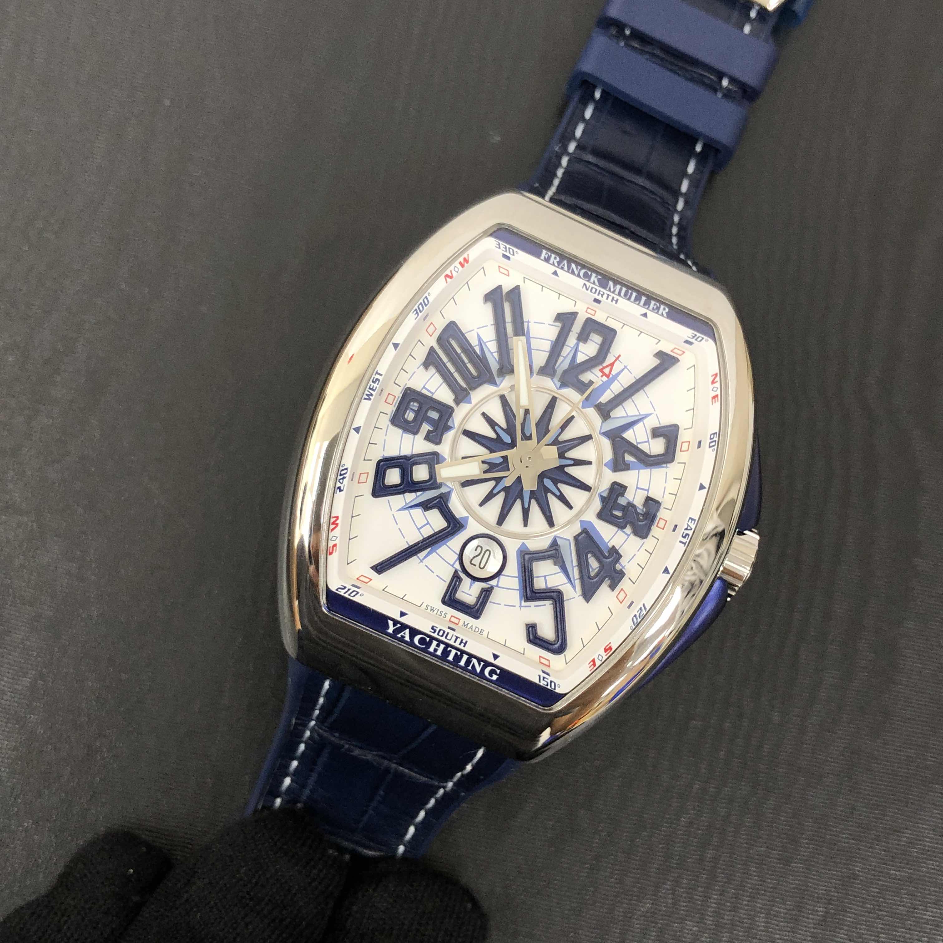 Franck Muller V 45 SC DT YACHTING (AC.BL) - WHITE VANGUARD Automatic Stainless Steel