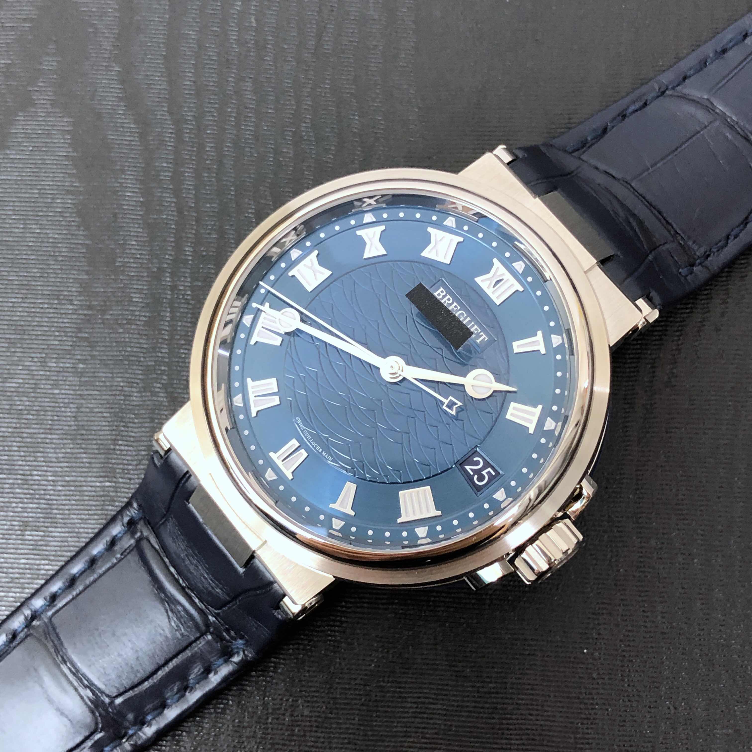 Breguet 5517BB/Y2/9ZU MARINE Automatic 18kt White Gold