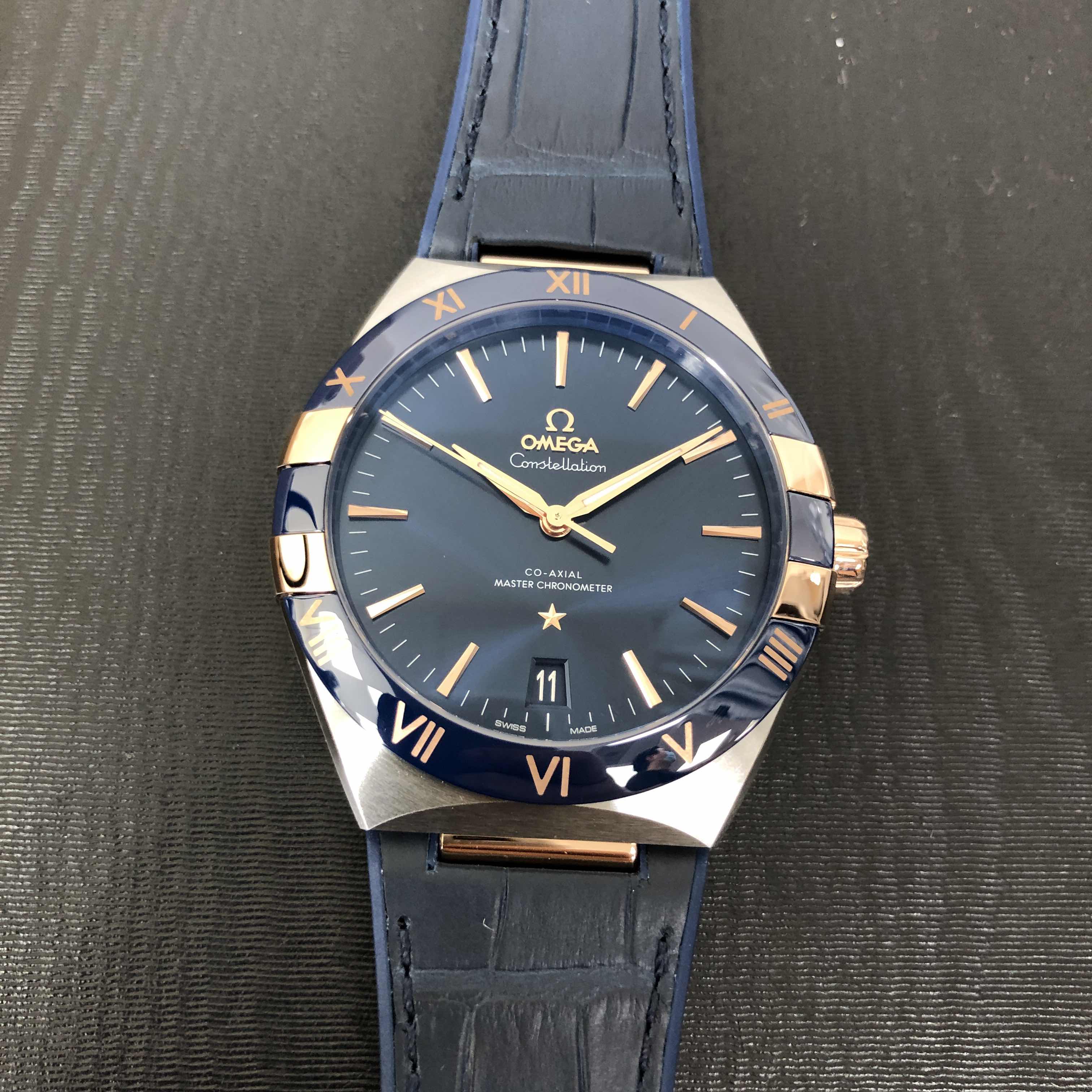 Omega 131.23.41.21.03.001 CONSTELLATION Automatic 18kt Rose Gold & Steel