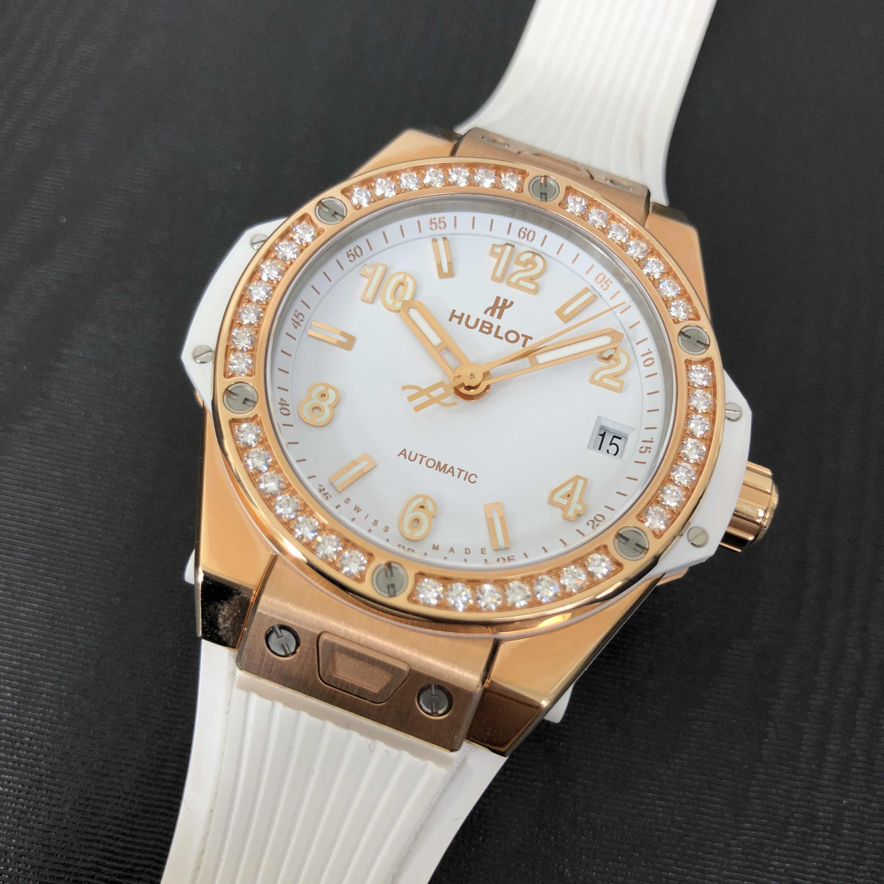 Hublot 465.OE.2080.RW.1204 BIG BANG Automatic 18kt Rose Gold & Diamonds
