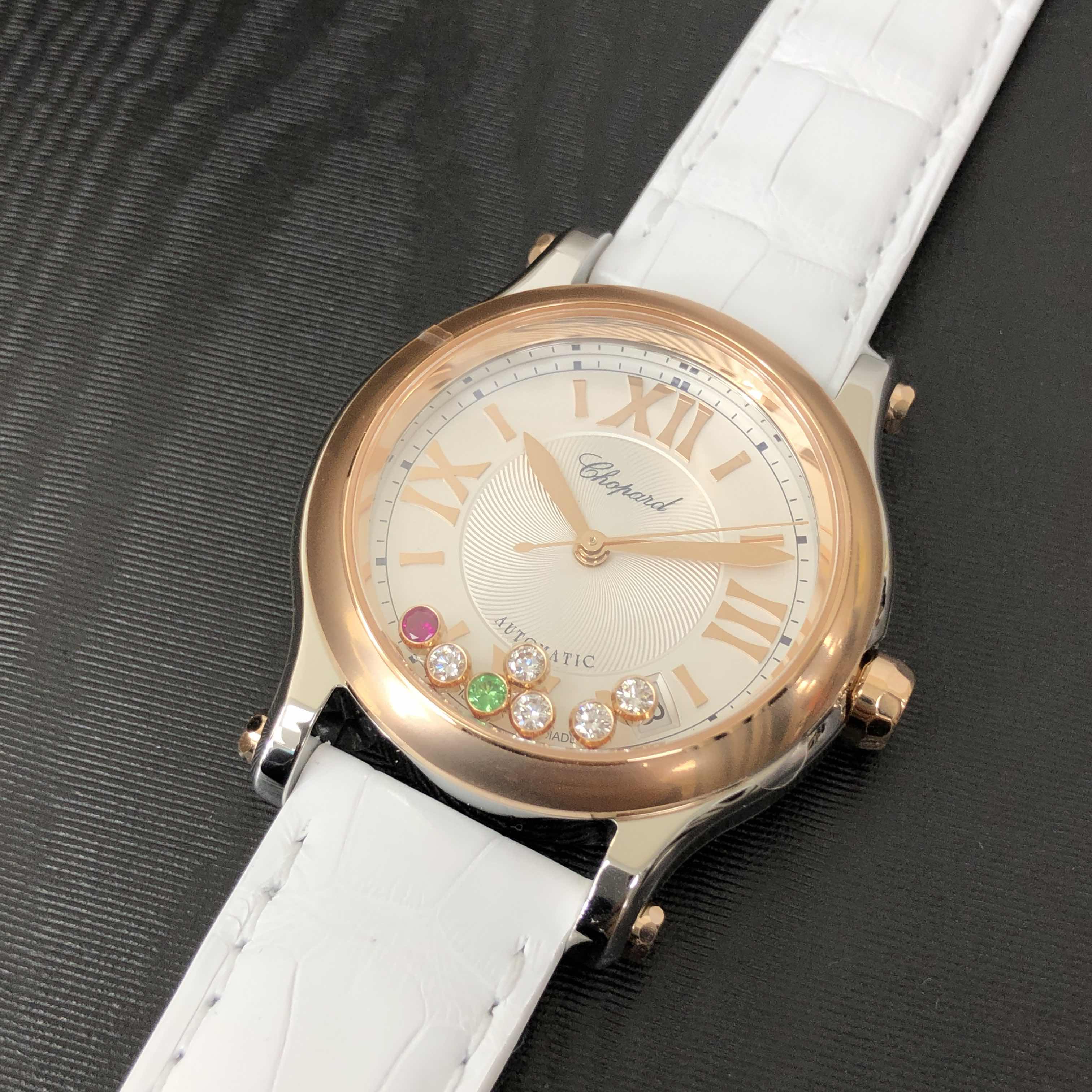 Chopard 278559-6020 HAPPY SPORT Automatic 18kt Rose Gold & Steel