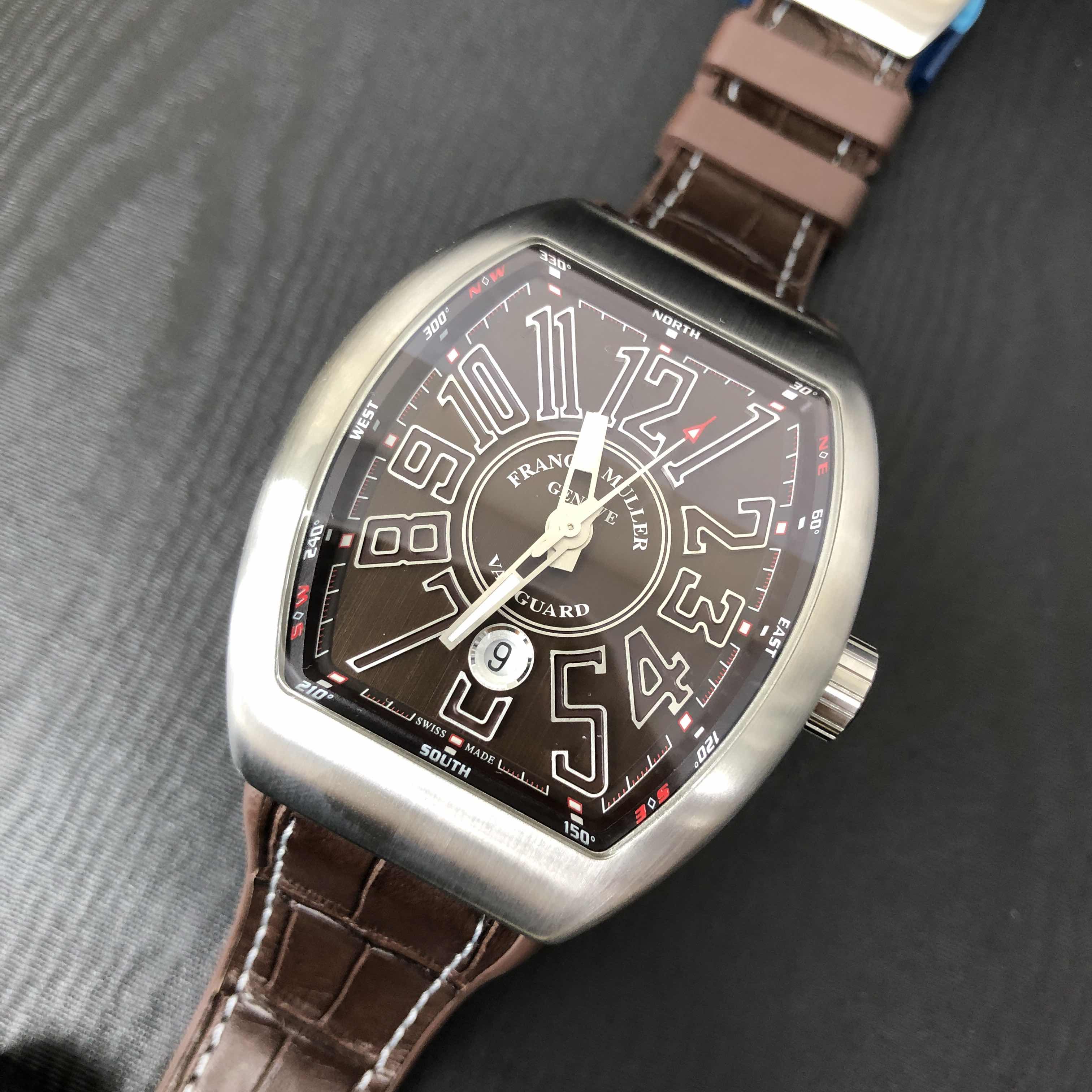 Franck Muller V 45 SC DT(AC.BR.BN) VANGUARD Automatic Stainless Steel