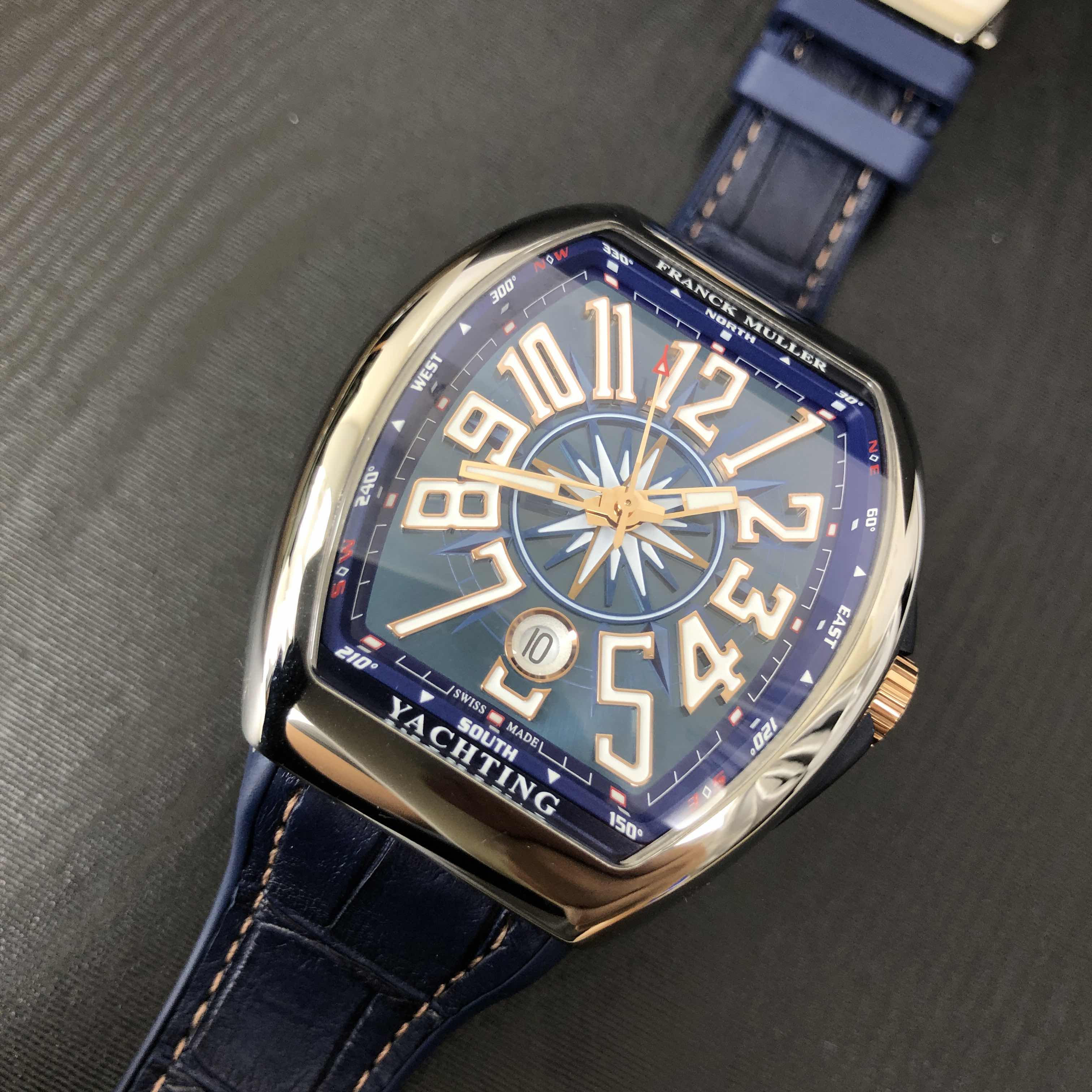 Franck Muller V 41 SC DT YACHTING STG (AC.BL) VANGUARD Automatic Stainless Steel