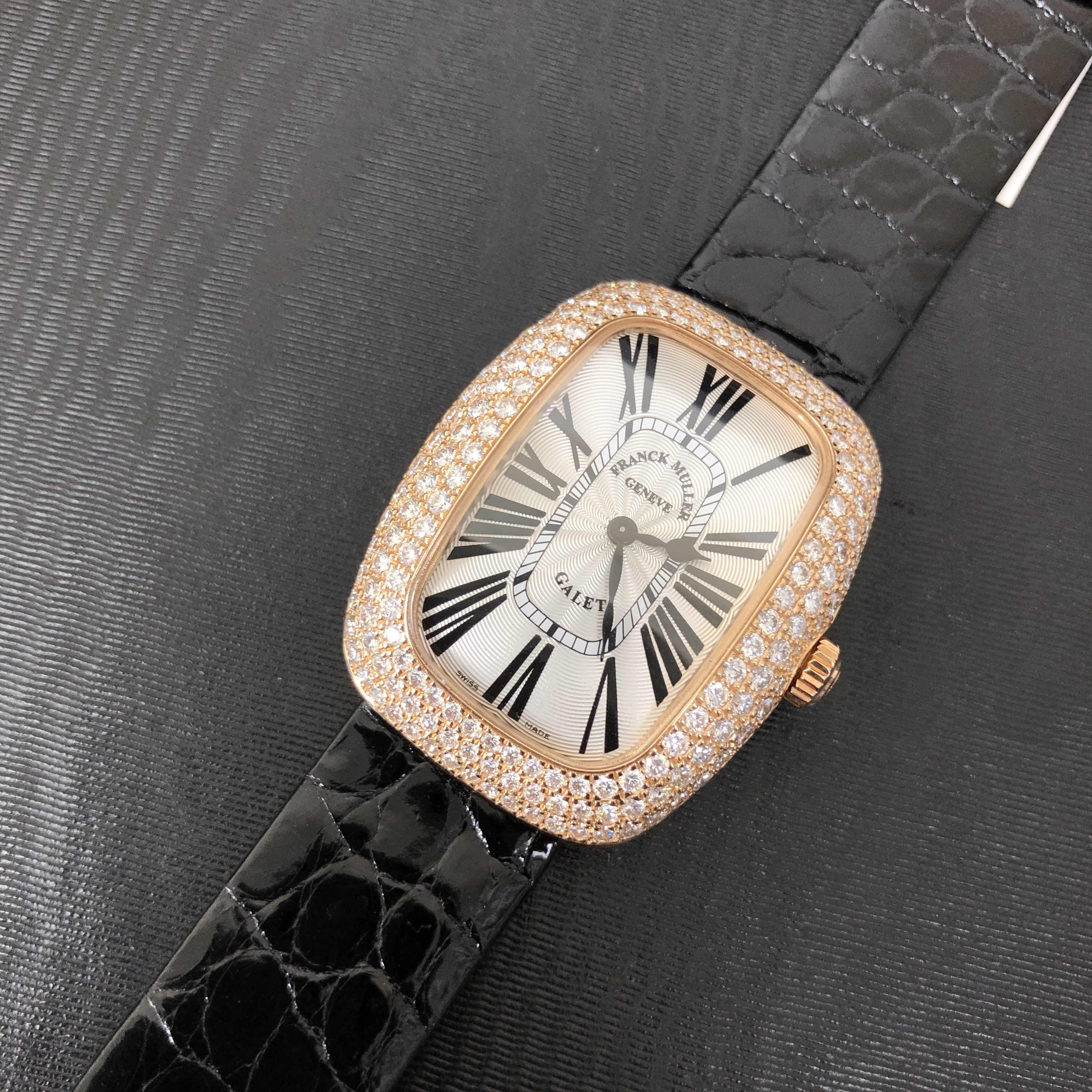 Franck Muller 3002 L QZ R D3 (5N) GALET Quartz 18kt Rose Gold