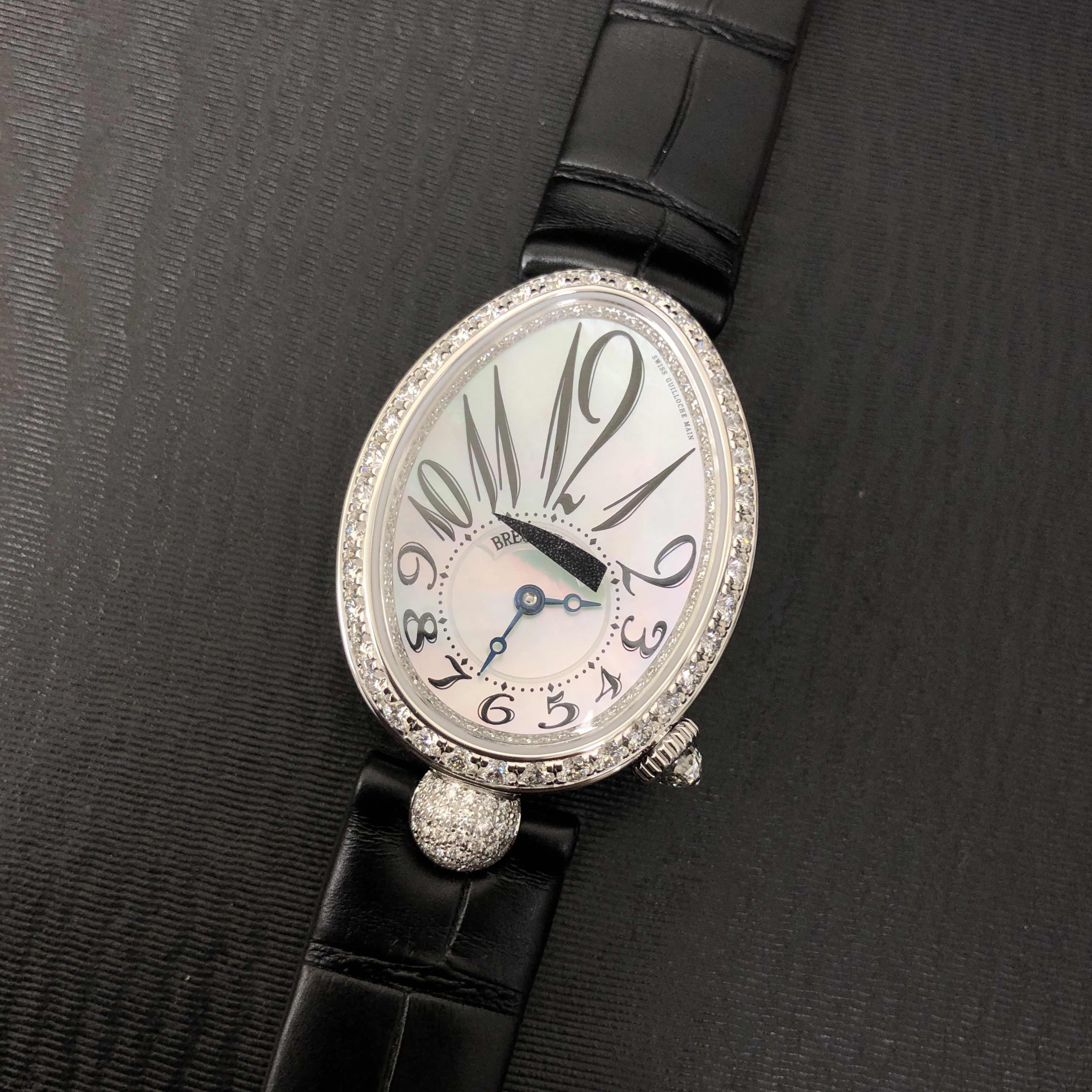 Breguet 8928BB/5W/944/DD0D/3L REINE DE NAPLES Automatic 18kt White Gold & Diamond